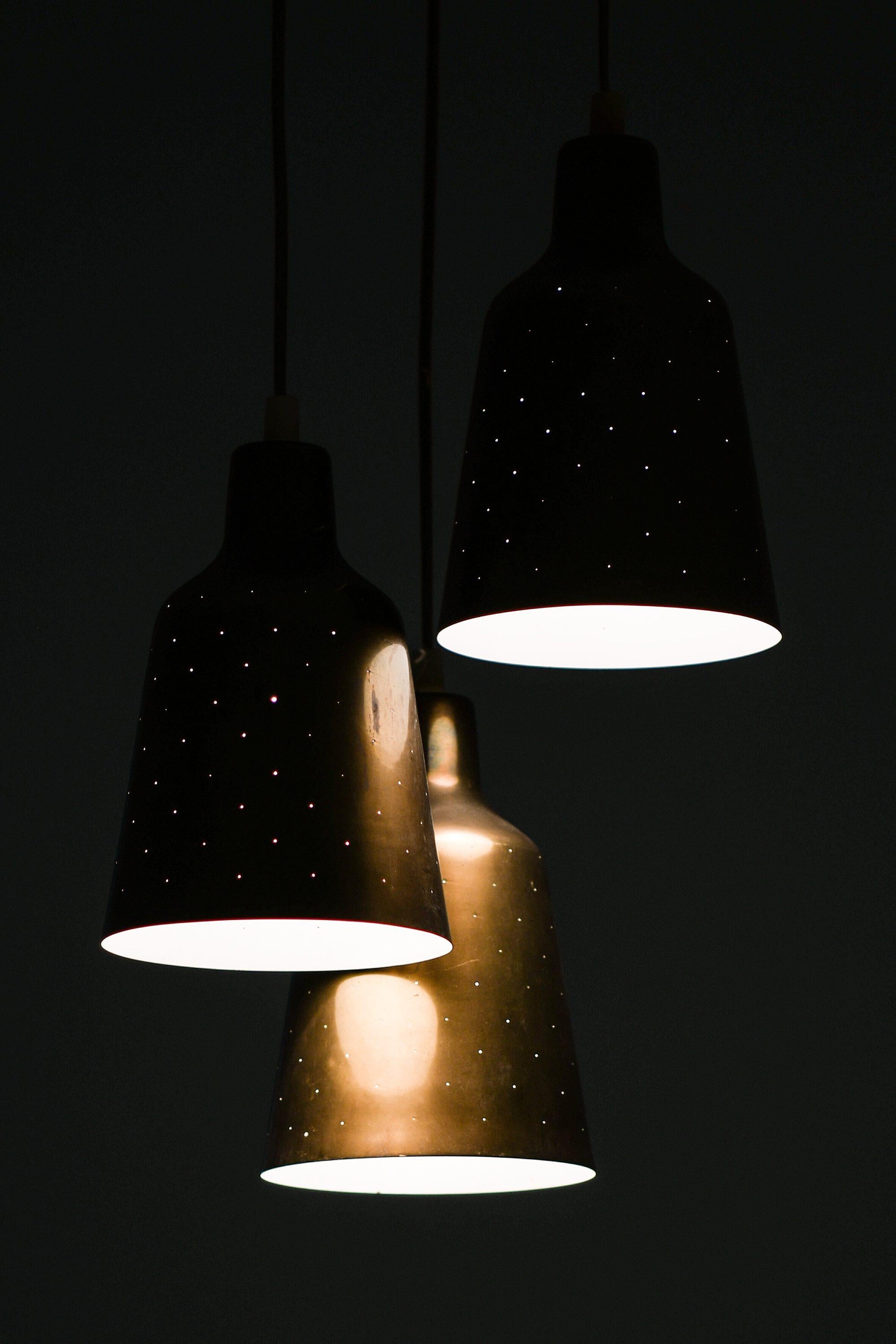 Swedish Ceiling Lamp in Brass by Hans Bergström, 1940's For Sale