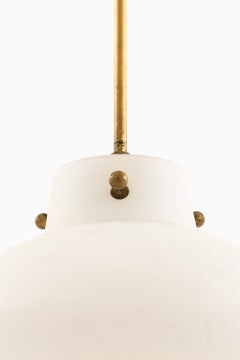 Ceiling Lamp in Brass by Hans Bergström, 1950s
