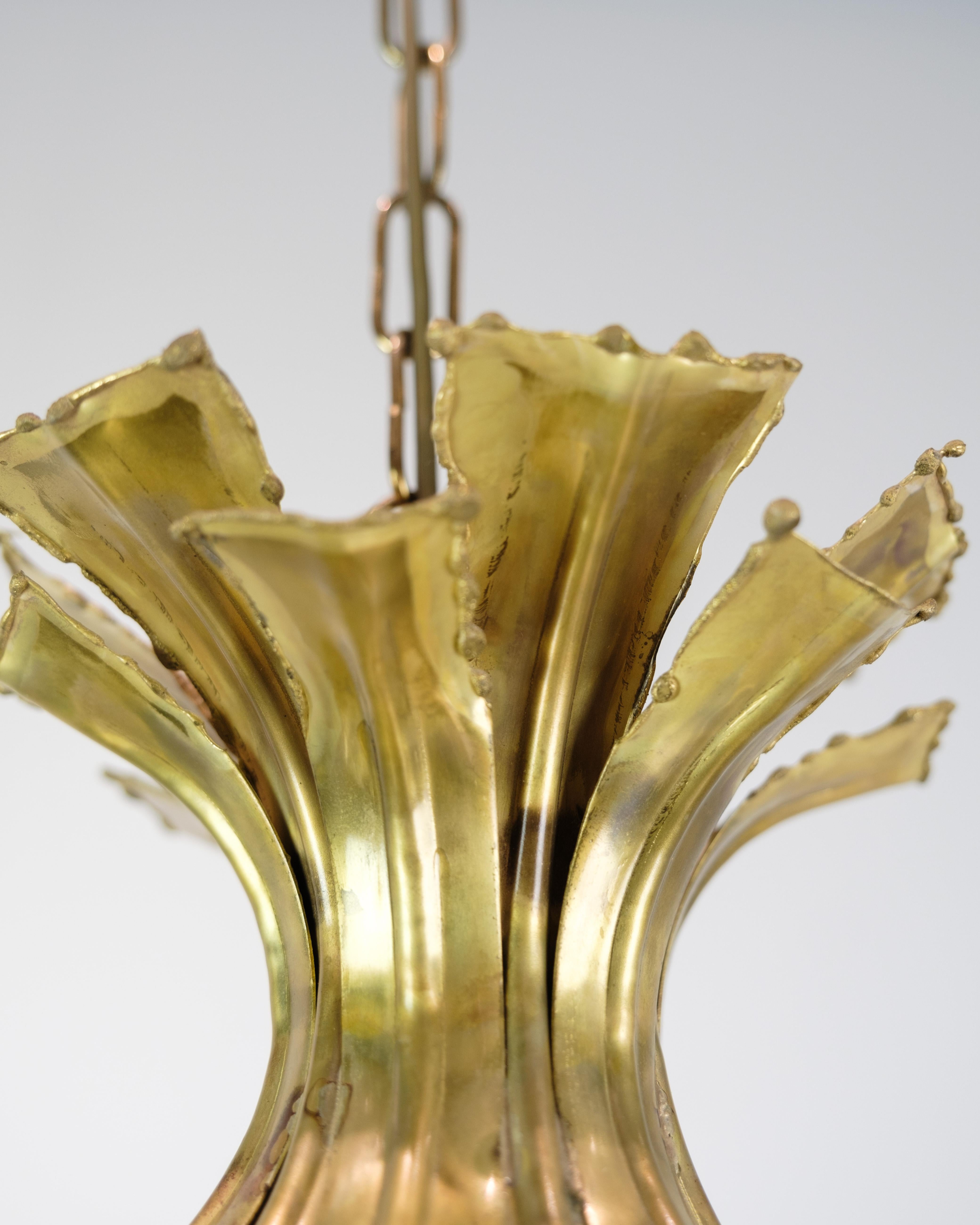 Ceiling lamp In Brass, Designed By Sven Aage Holm Sørensen From 1960s For Sale 4