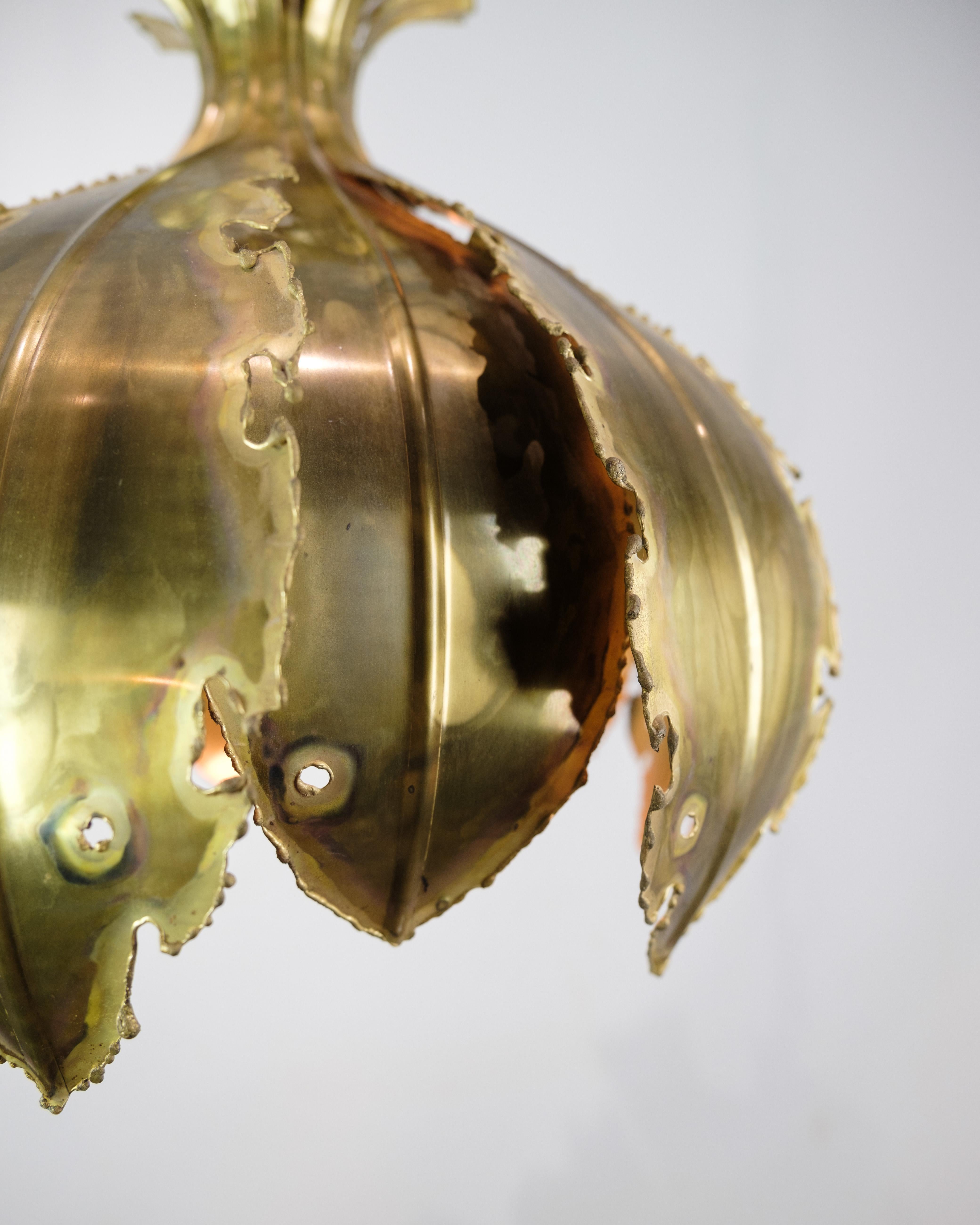 Mid-20th Century Ceiling lamp In Brass, Designed By Sven Aage Holm Sørensen From 1960s For Sale