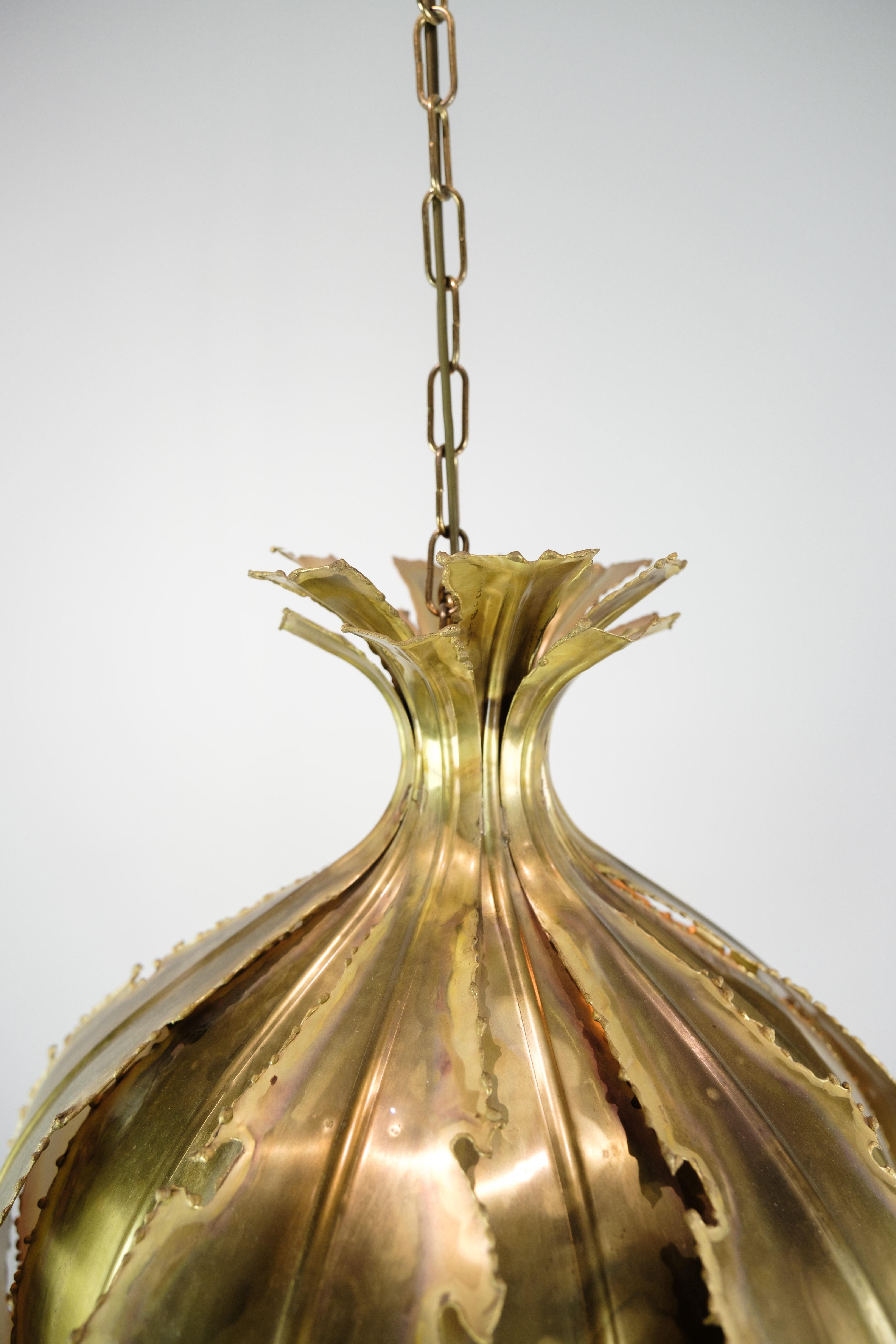 Ceiling lamp In Brass, Designed By Sven Aage Holm Sørensen From 1960s For Sale 3
