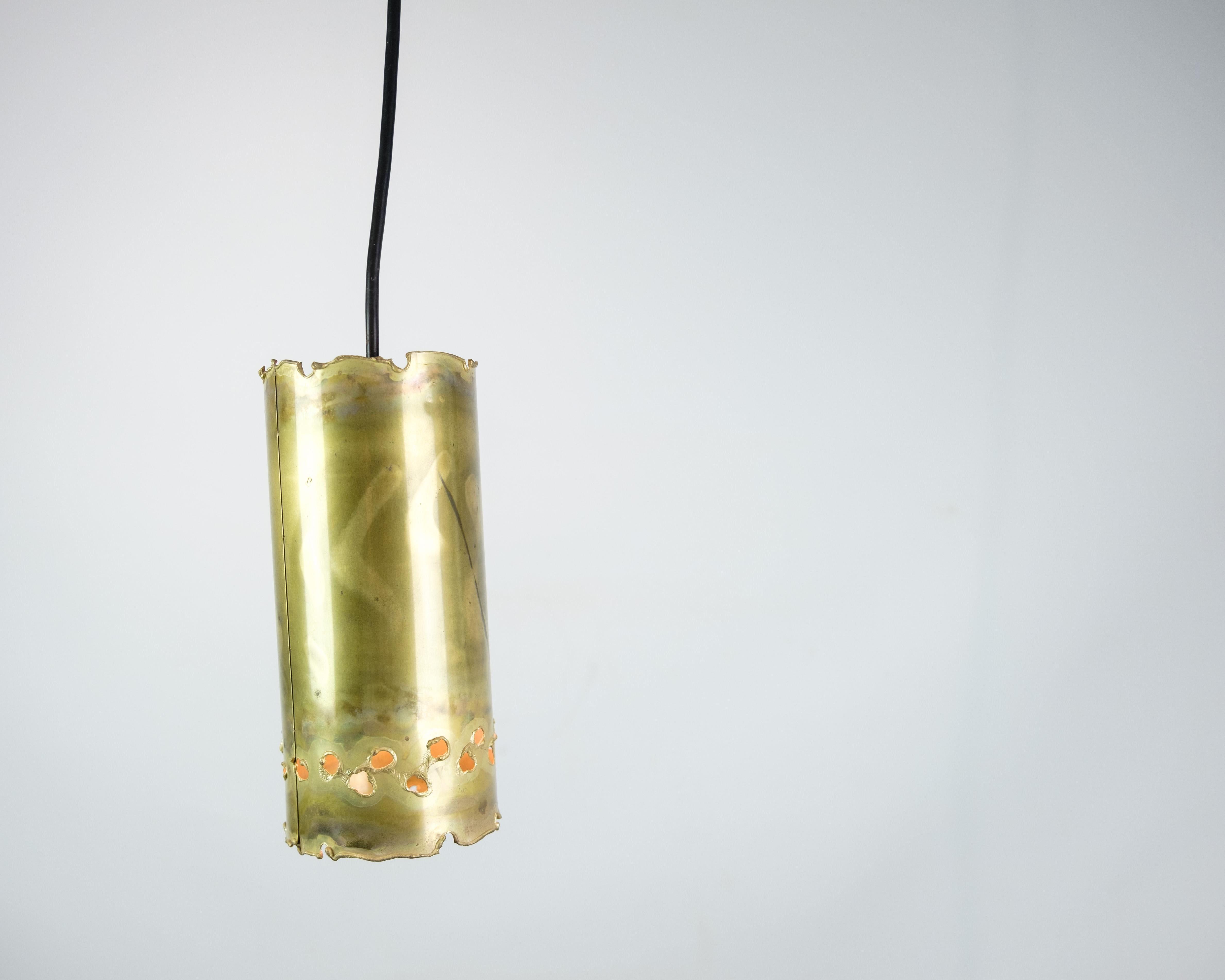 Mid-Century Modern Ceiling lamp In Brass, Designed By Svend Aage Holm Sørensen From 1960s For Sale