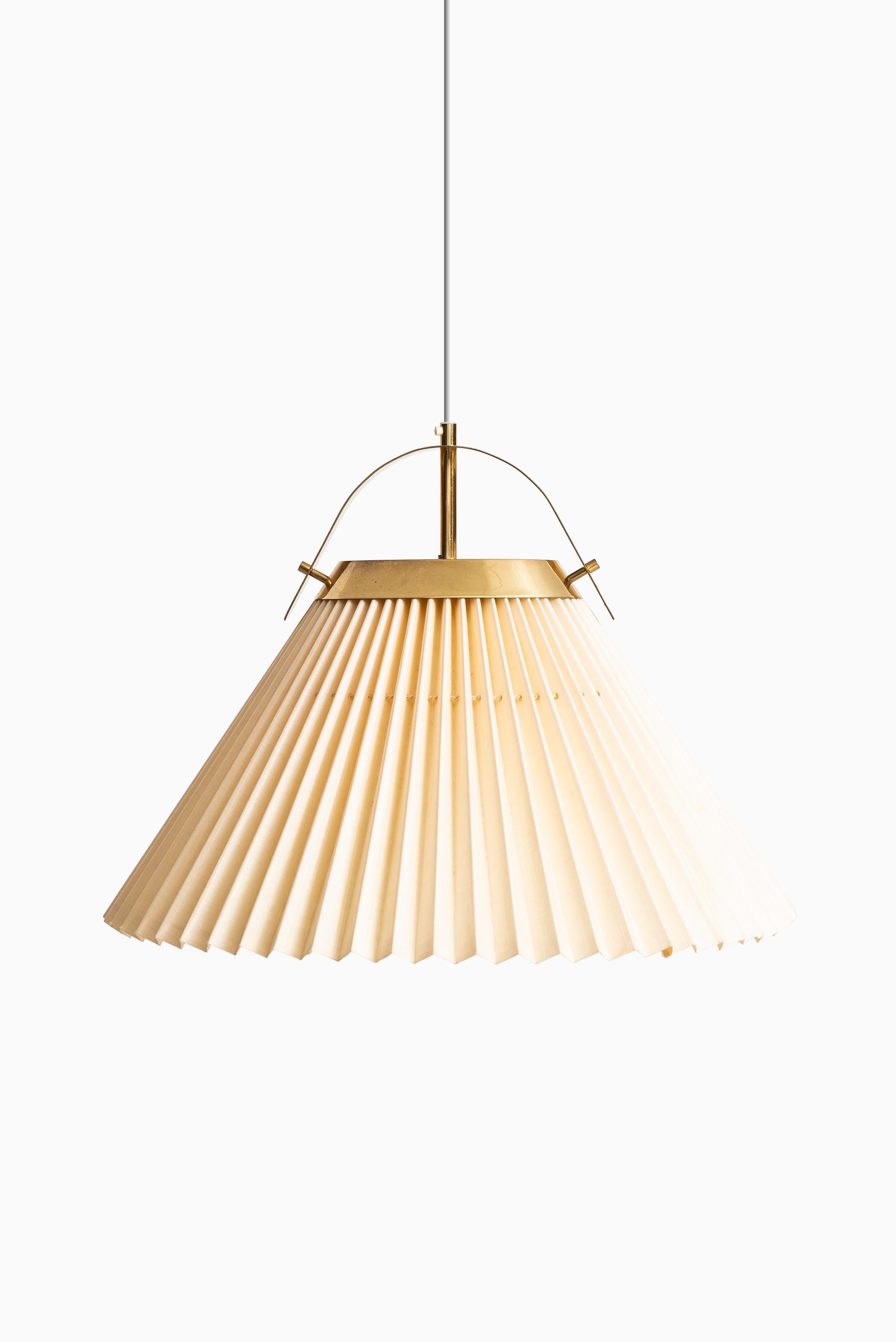 Scandinavian Modern Ceiling Lamp in Brass Produced by Bergbom in Sweden