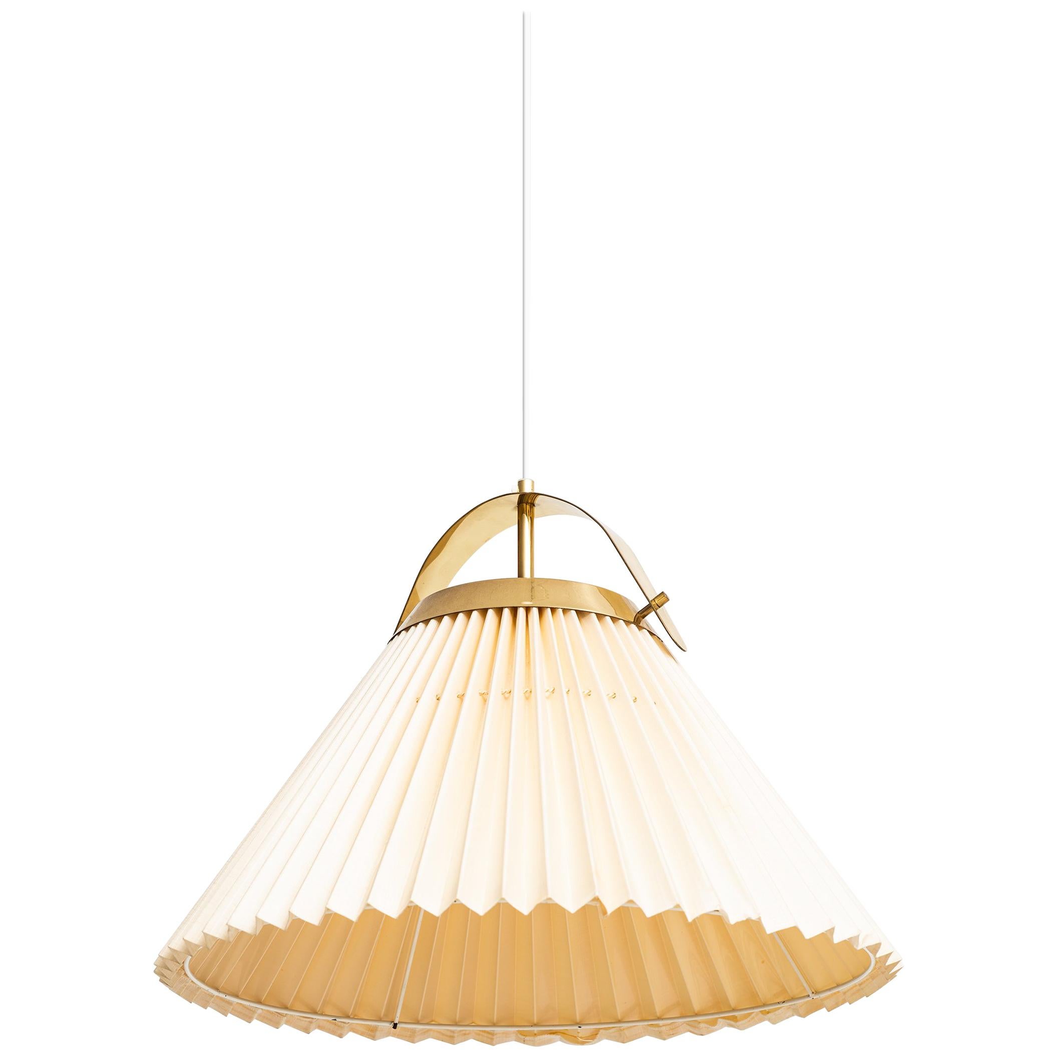 Ceiling Lamp in Brass Produced by Bergbom in Sweden