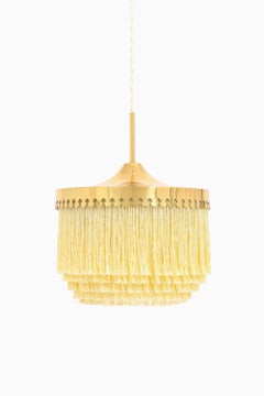 Ceiling Lamp in Brass, Silk Fringes by Hans-Agne Jakobsson, 1965