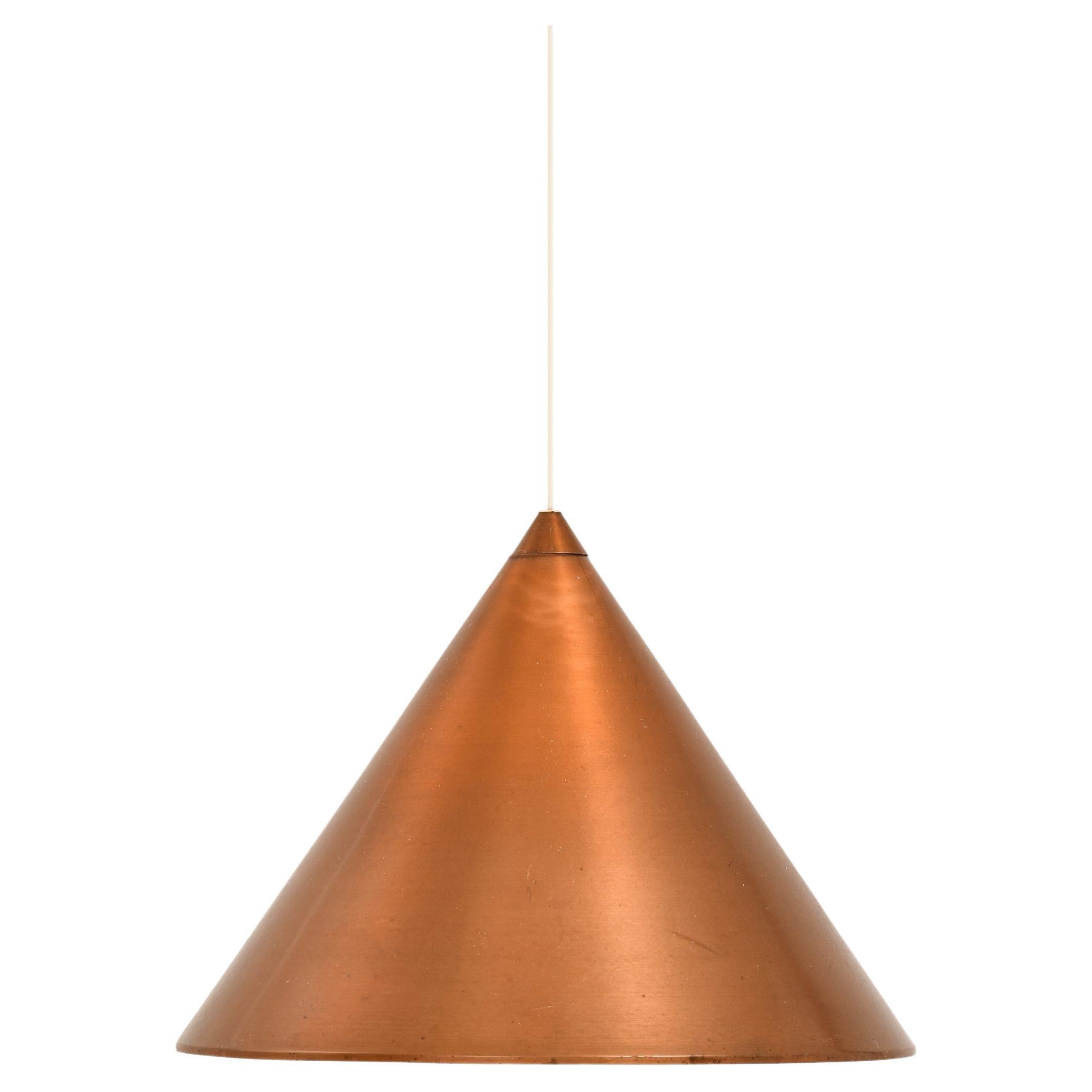 Lampada da soffitto in rame, anni '60 in vendita