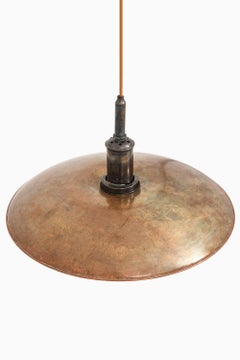 Ceiling Lamp in Copper and Glass by Poul Henningsen, 1930's