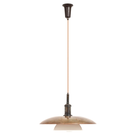 Ceiling Lamp in Copper and Glass by Poul Henningsen, 1930's