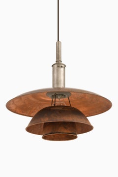 Ceiling Lamp in Copper and Nickel Plated Steel by Poul Henningsen, 1920's