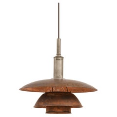 Ceiling Lamp in Copper and Nickel Plated Steel by Poul Henningsen, 1920's