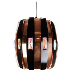 Ceiling lamp In Copper Designed By Verner Schou, By Coronell Elektro From 1970s
