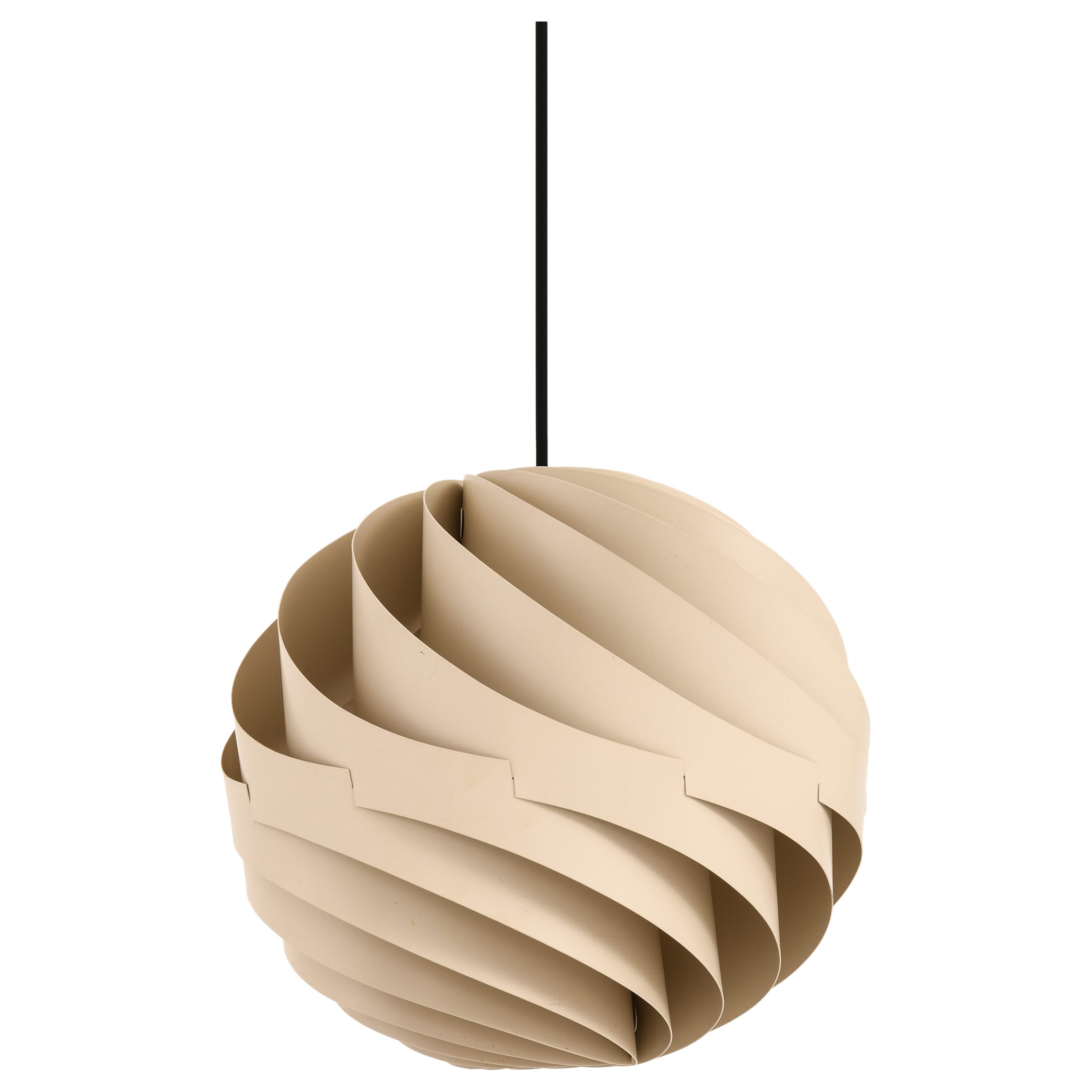 Lampada da soffitto in metallo laccato grigio di Louis Weisdorf, anni '50 in vendita