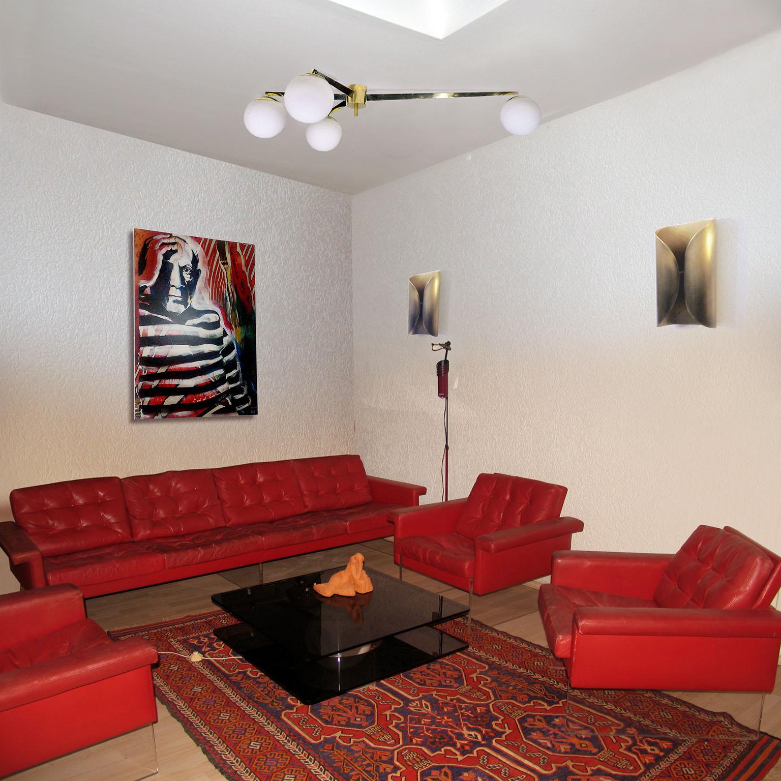 Ceiling Lamp In Italian Midcentury Style For Sale At 1stdibs