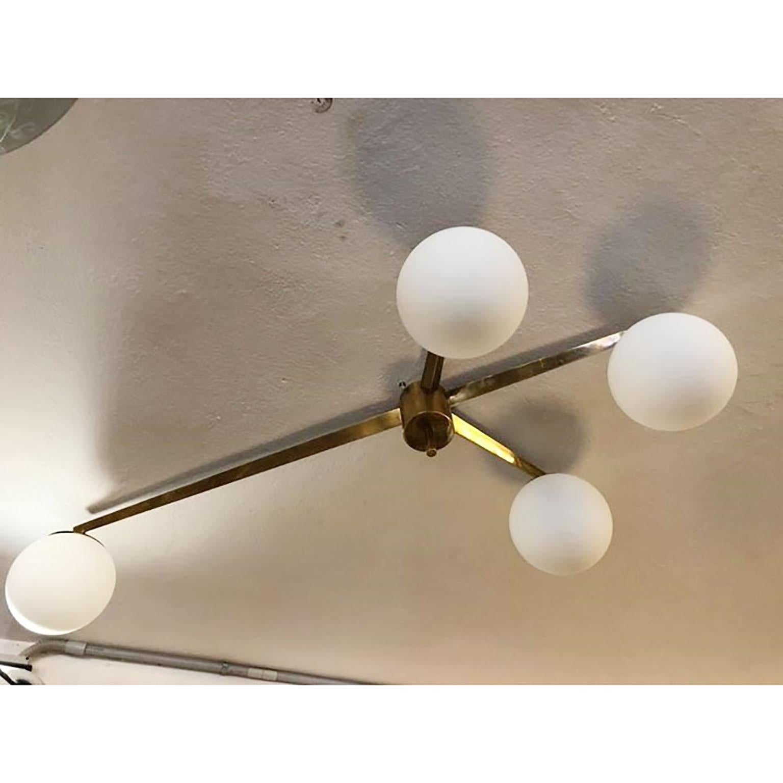Ceiling Lamp in Italian Midcentury Style In Excellent Condition In Bochum, NRW