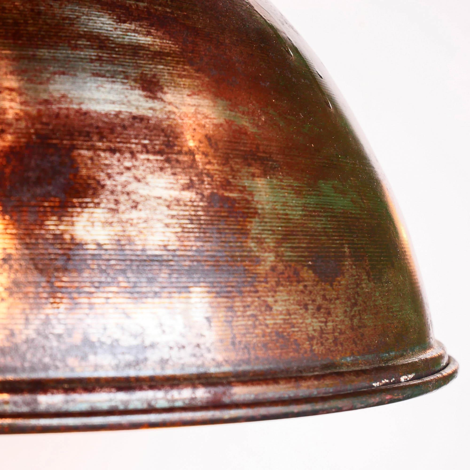 Ceiling Lamp in Steel, Natural Patina, France, circa 1950-1959 For Sale 6