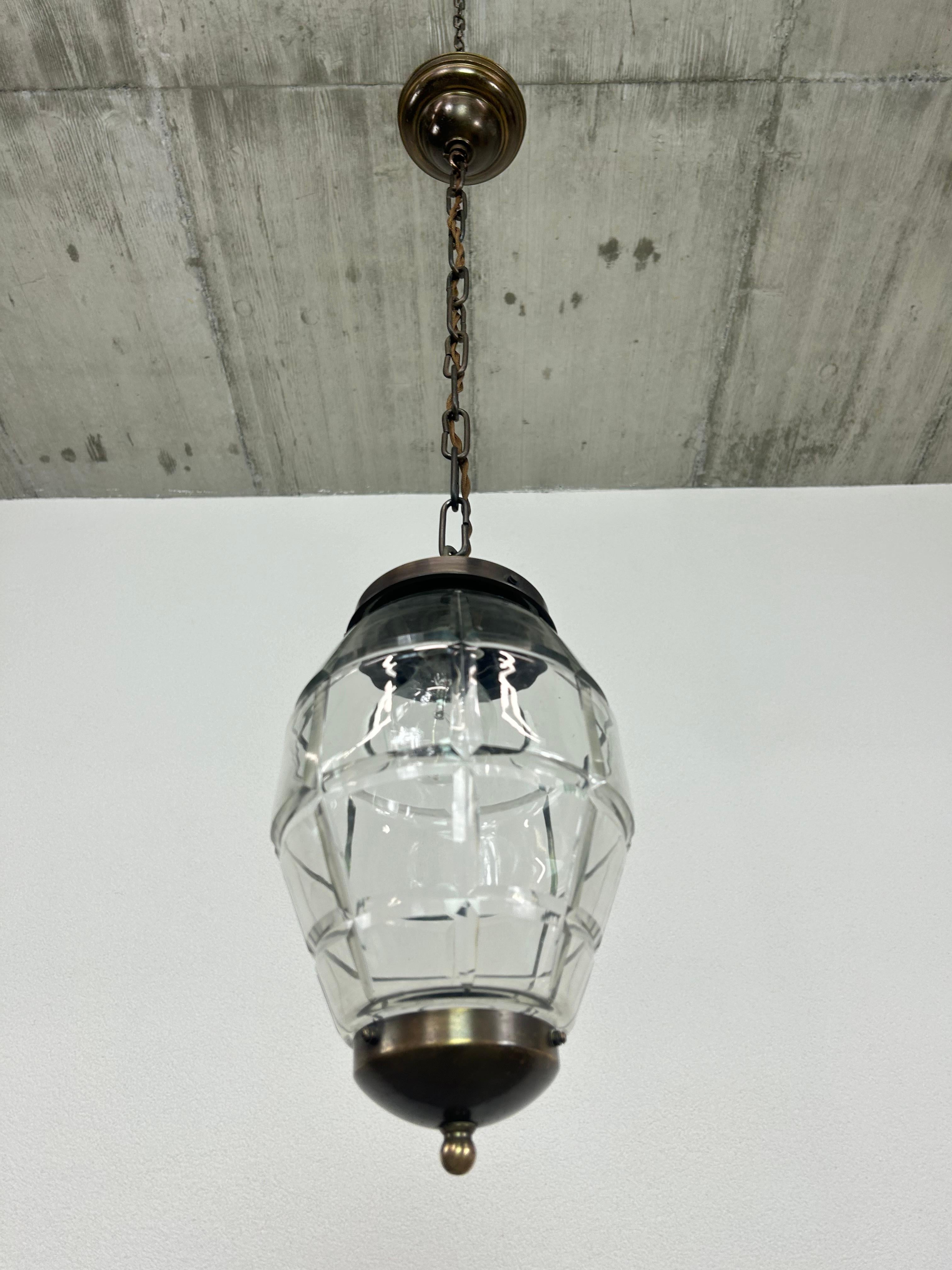 Vienna Secession Ceiling Lamp in the Style of Adolf Loos For Sale