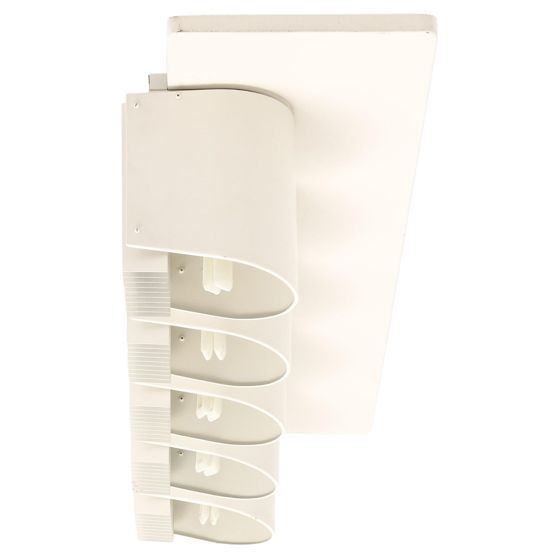 Ceiling Lamp in White Painted Metal by Alvar Aalto, 1950's