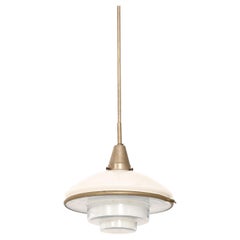 Ceiling Lamp Megaphos in Nickel Plated Metal by C.F. Otto Müller, 1932