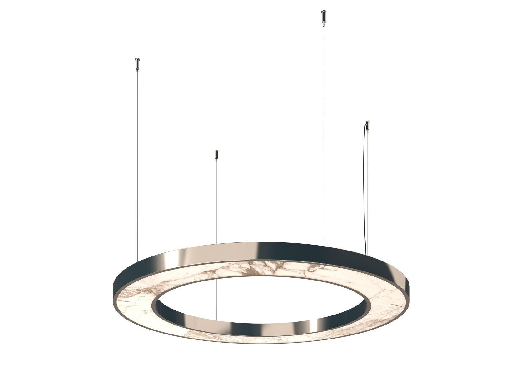 Moderne Plafonnier champagne, argent ou nickel finition personnalisée en 50 couleurs en vente