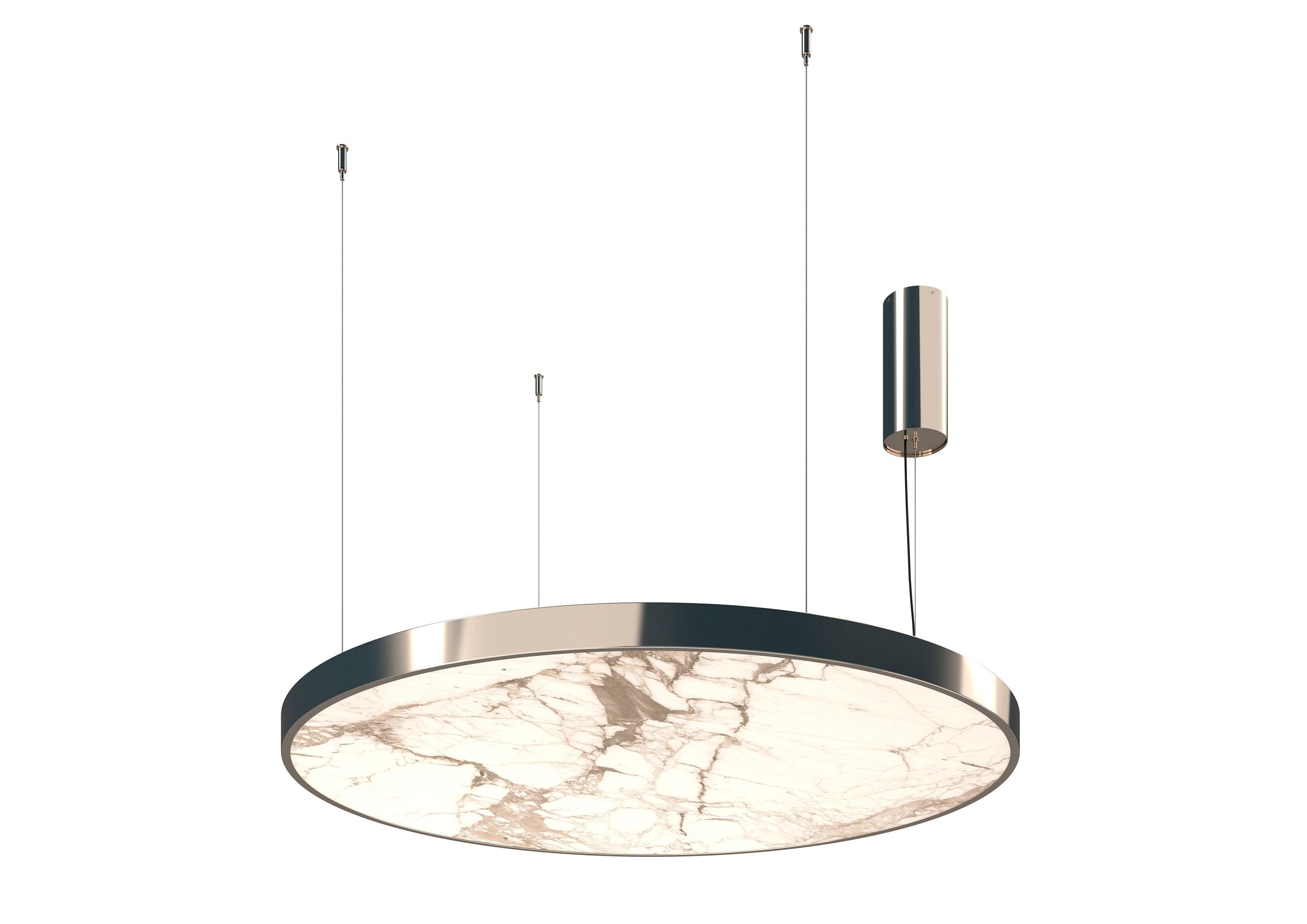 italien Plafonnier champagne, argent ou nickel finition personnalisée en 50 couleurs en vente