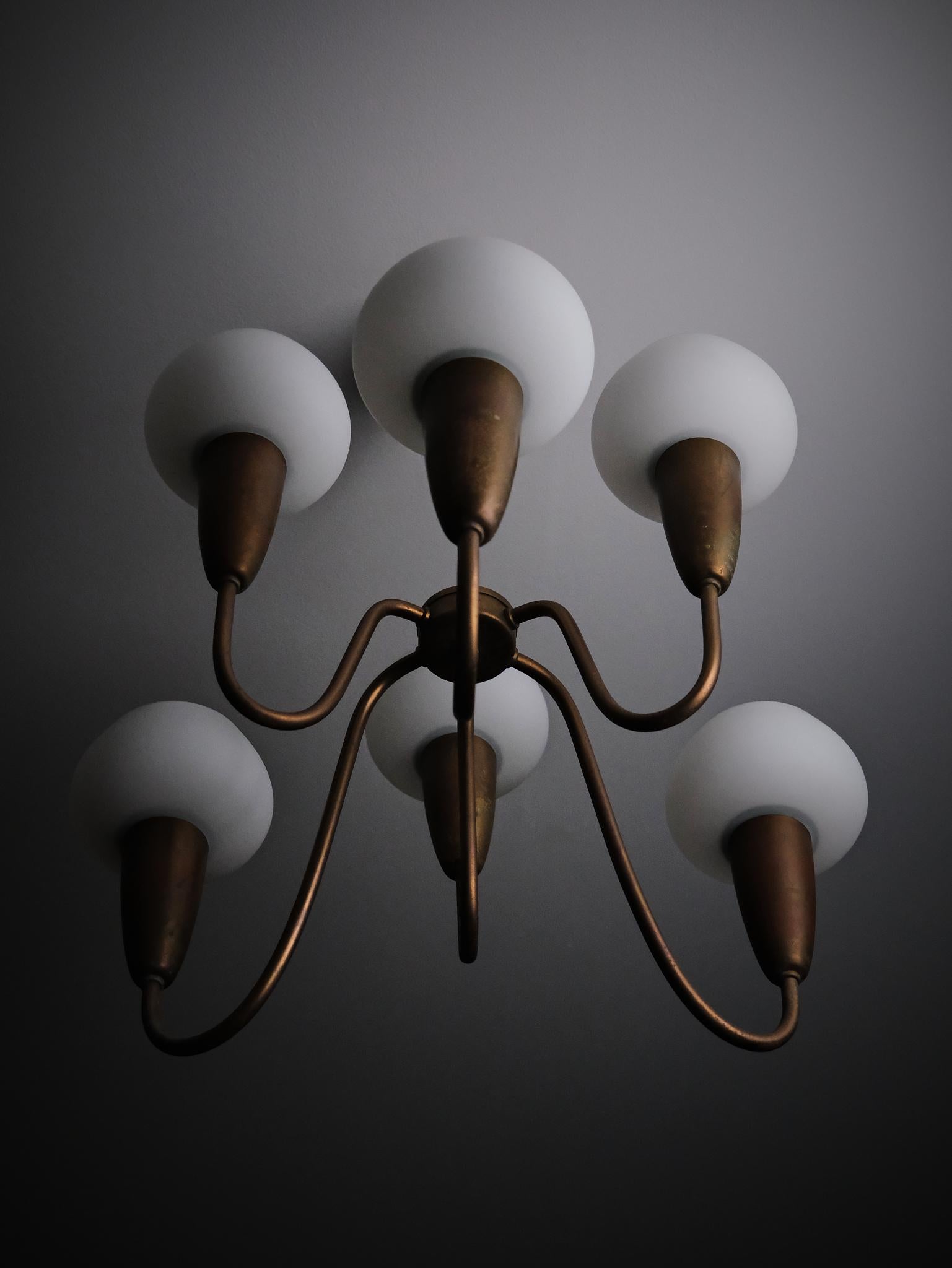 Deckenleuchte Modell '12074' von Arvid Böhlmarks Lampfabrik, Schweden, 1950er Jahre im Angebot 3