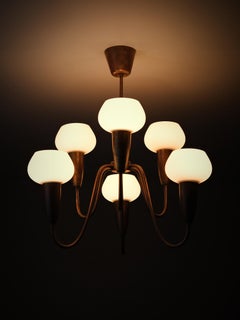 Ceiling lamp model '12074' by Arvid Böhlmarks Lampfabrik, Sweden, 1950s
