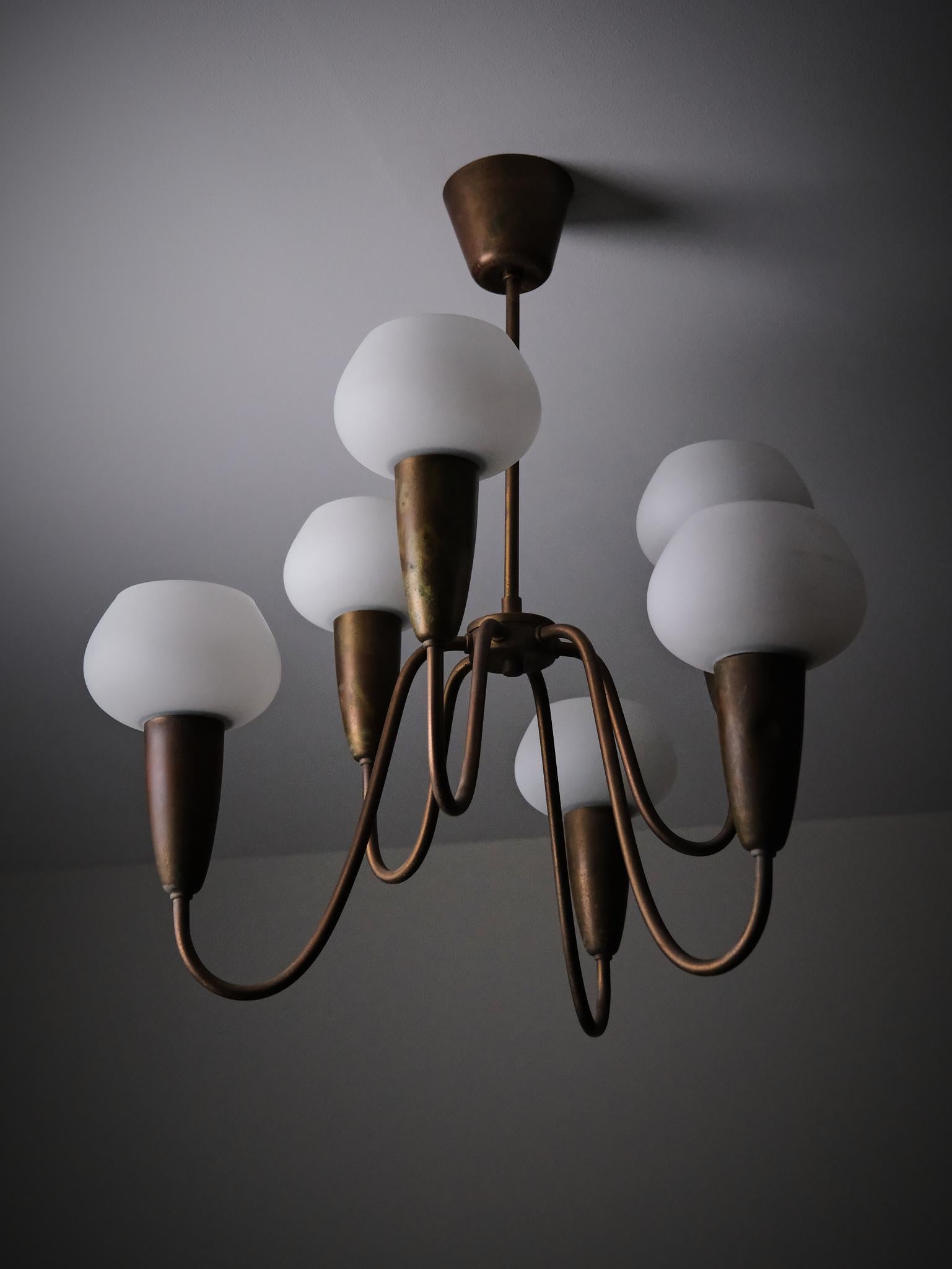 Deckenleuchte Modell '12074' von Arvid Böhlmarks Lampfabrik, Schweden, 1950er Jahre im Angebot 1
