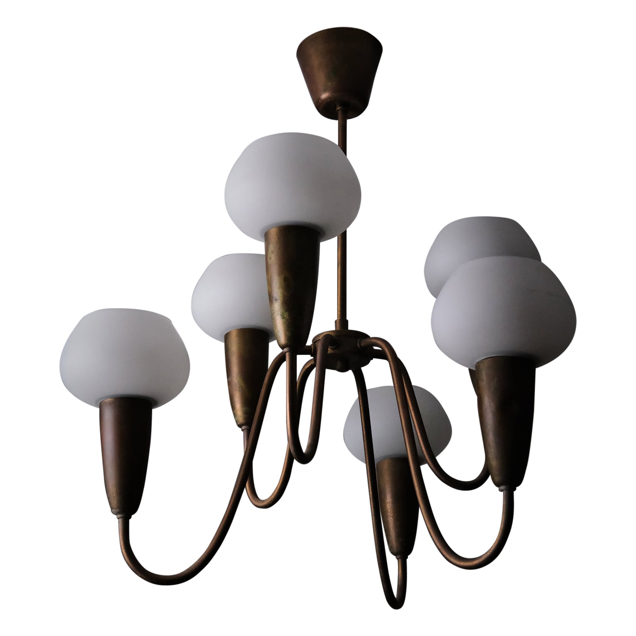 Deckenleuchte Modell '12074' von Arvid Böhlmarks Lampfabrik, Schweden, 1950er Jahre