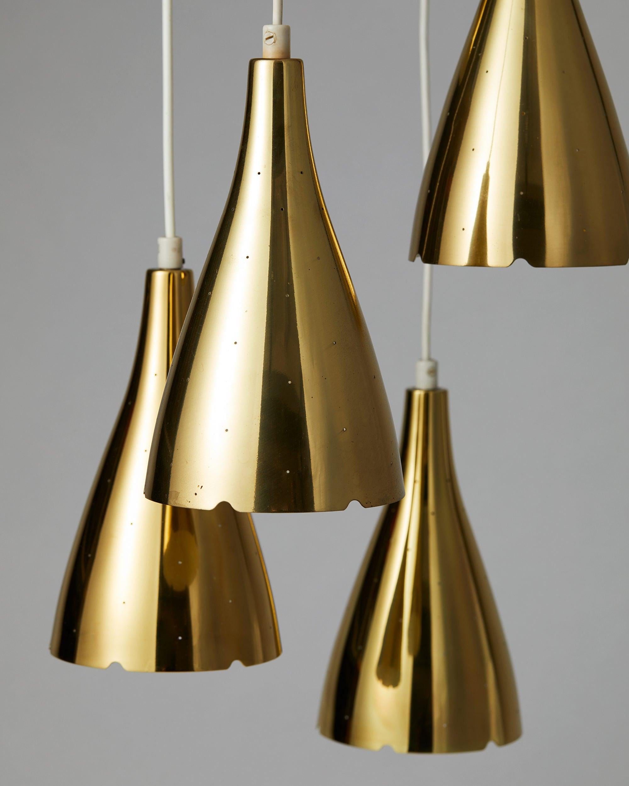 Ceiling Lamp Model 1994-1996 Designed, Paavo Tynell for Taito Oy, Finland, 1953 In Good Condition In Stockholm, SE