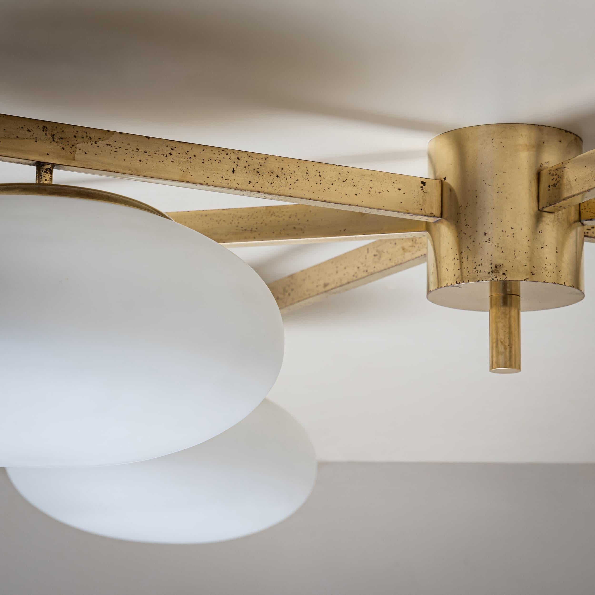 Ceiling Lamp Model “6 Lune” by Angelo Lelli (1911–1979), Edition Arredoluce For Sale 6