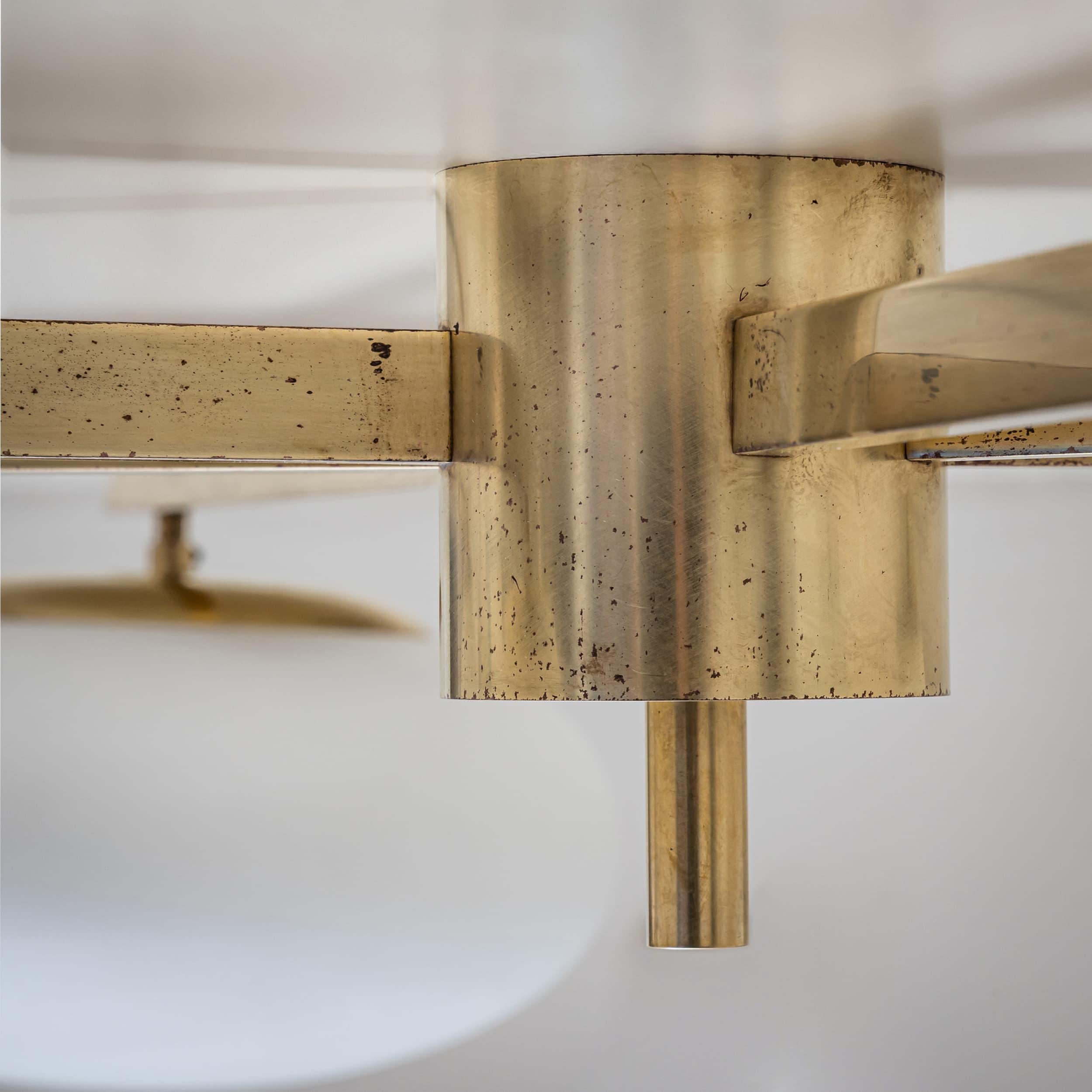 Ceiling Lamp Model “6 Lune” by Angelo Lelli (1911–1979), Edition Arredoluce For Sale 8