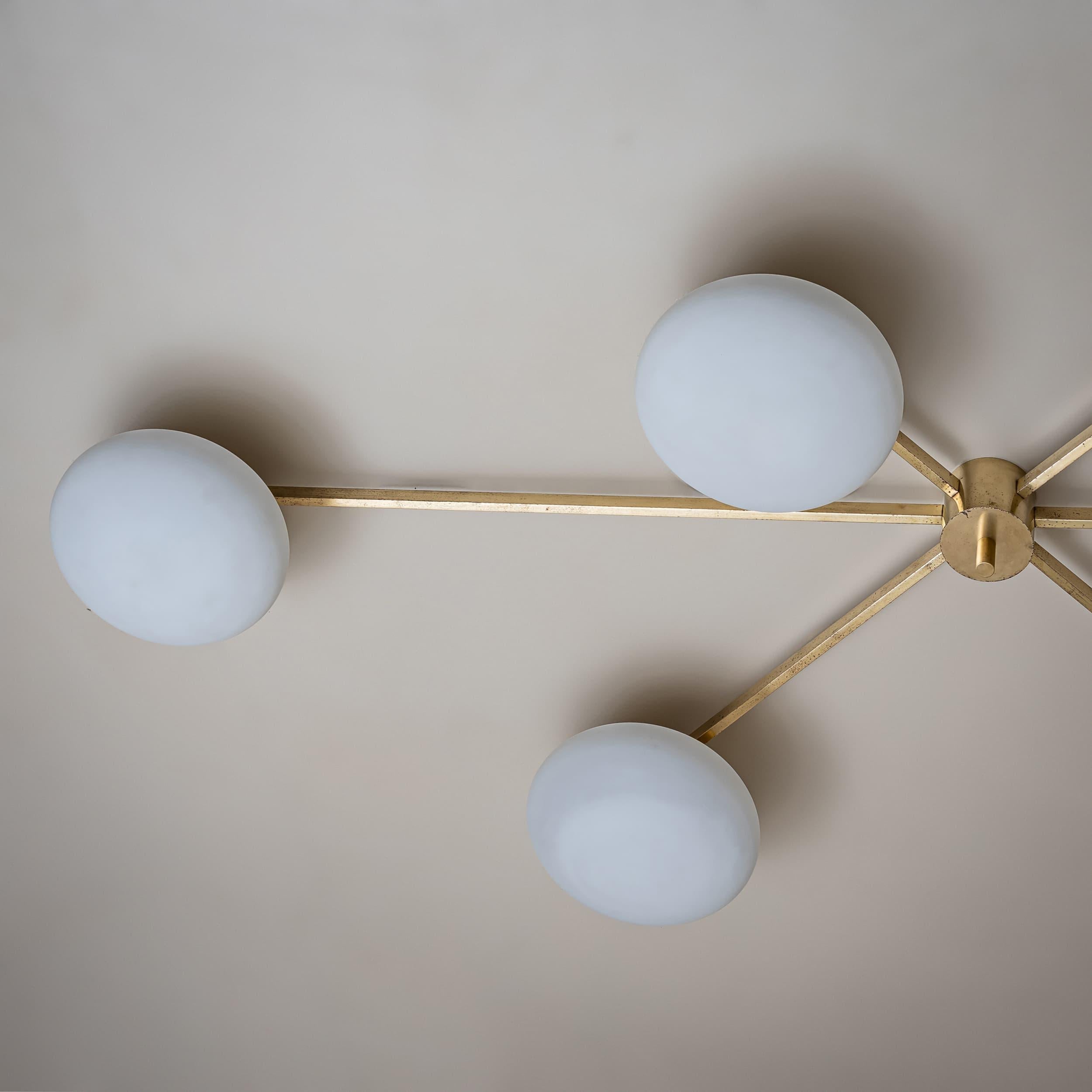 20th Century Ceiling Lamp Model “6 Lune” by Angelo Lelli (1911–1979), Edition Arredoluce For Sale