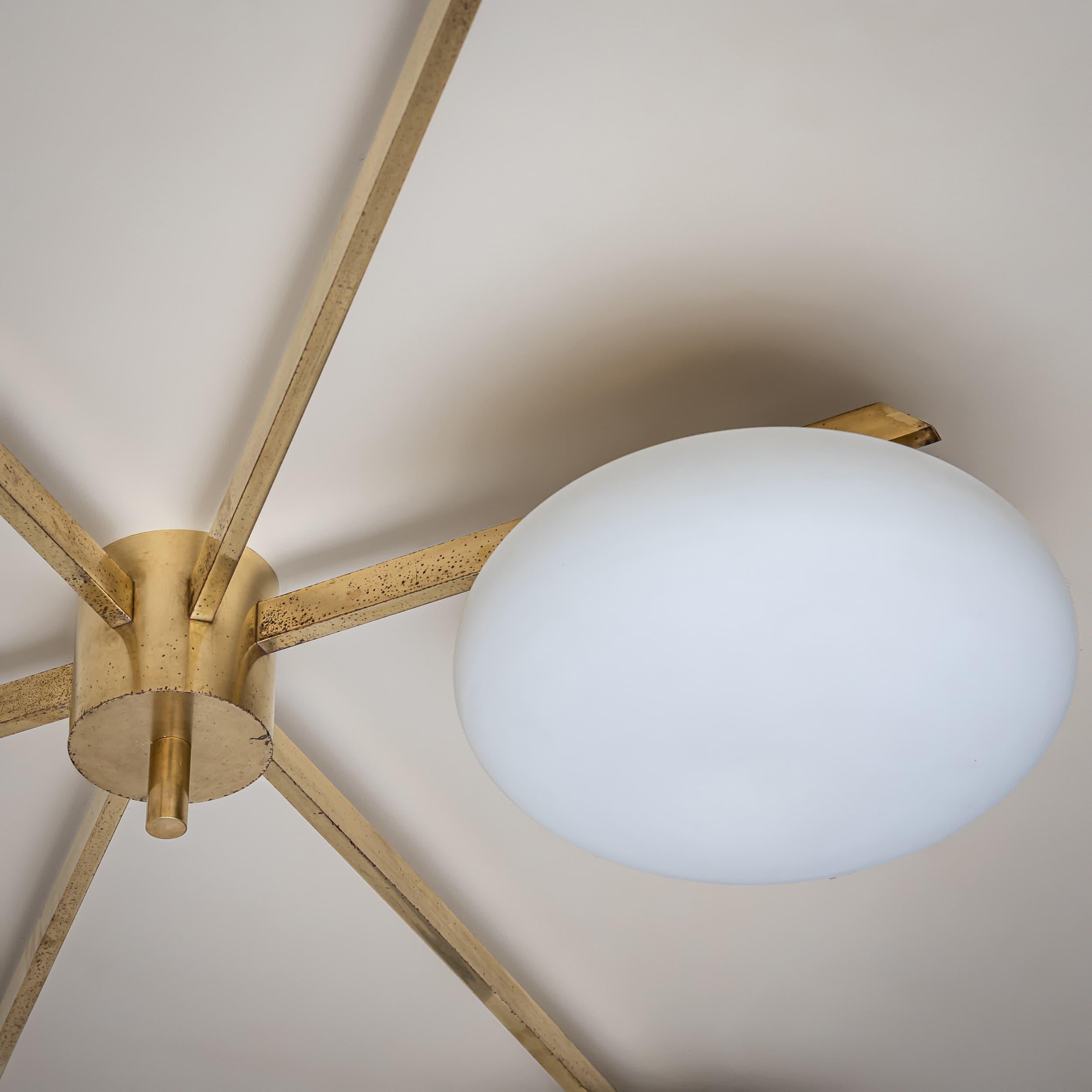 Ceiling Lamp Model “6 Lune” by Angelo Lelli (1911–1979), Edition Arredoluce For Sale 2