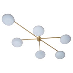 Ceiling Lamp Model “6 Lune” by Angelo Lelli (1911–1979), Edition Arredoluce