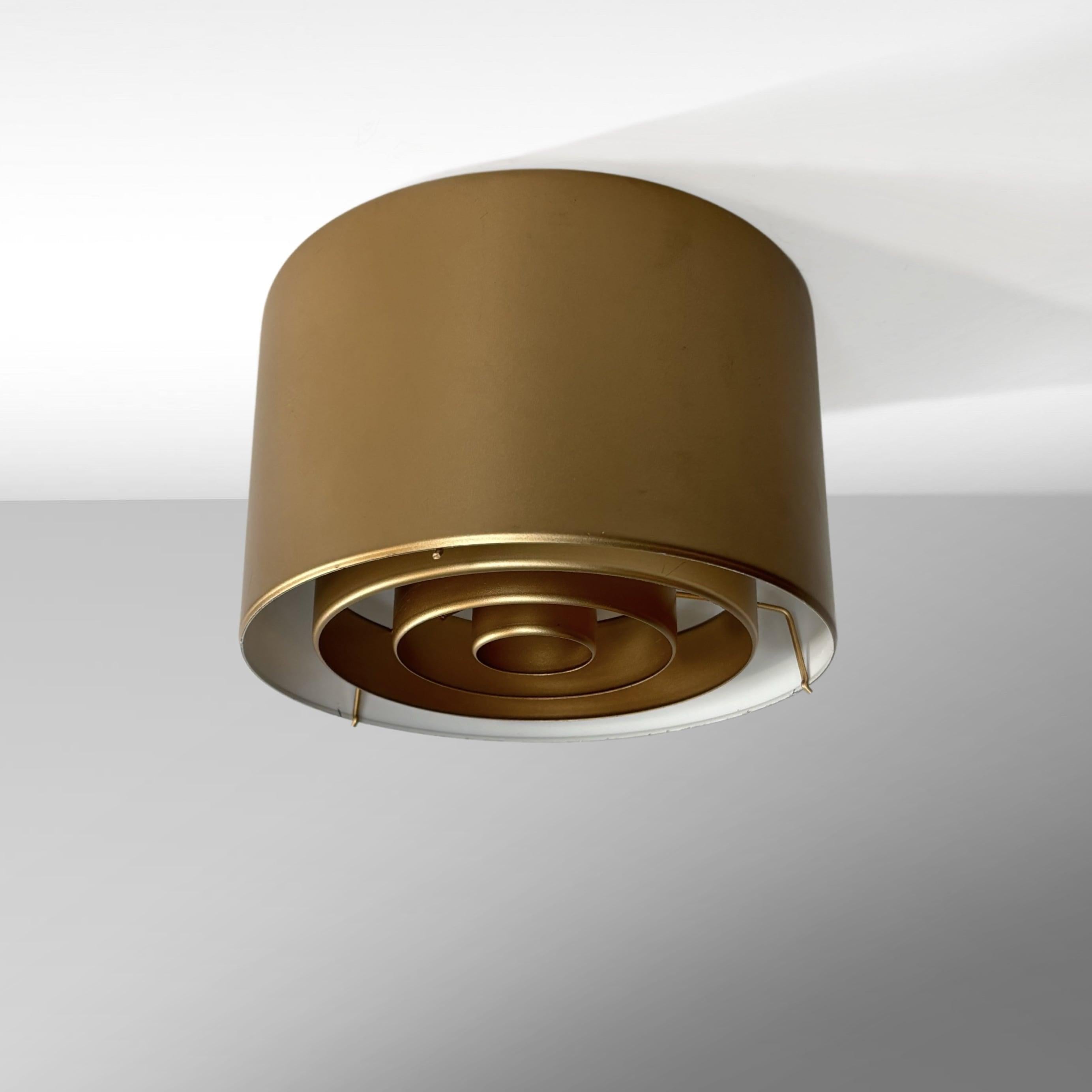 Mid-Century moderno Lampada da soffitto modello 971-135/20 di Yki Nummi per Orno, Finlandia, anni '70 in vendita
