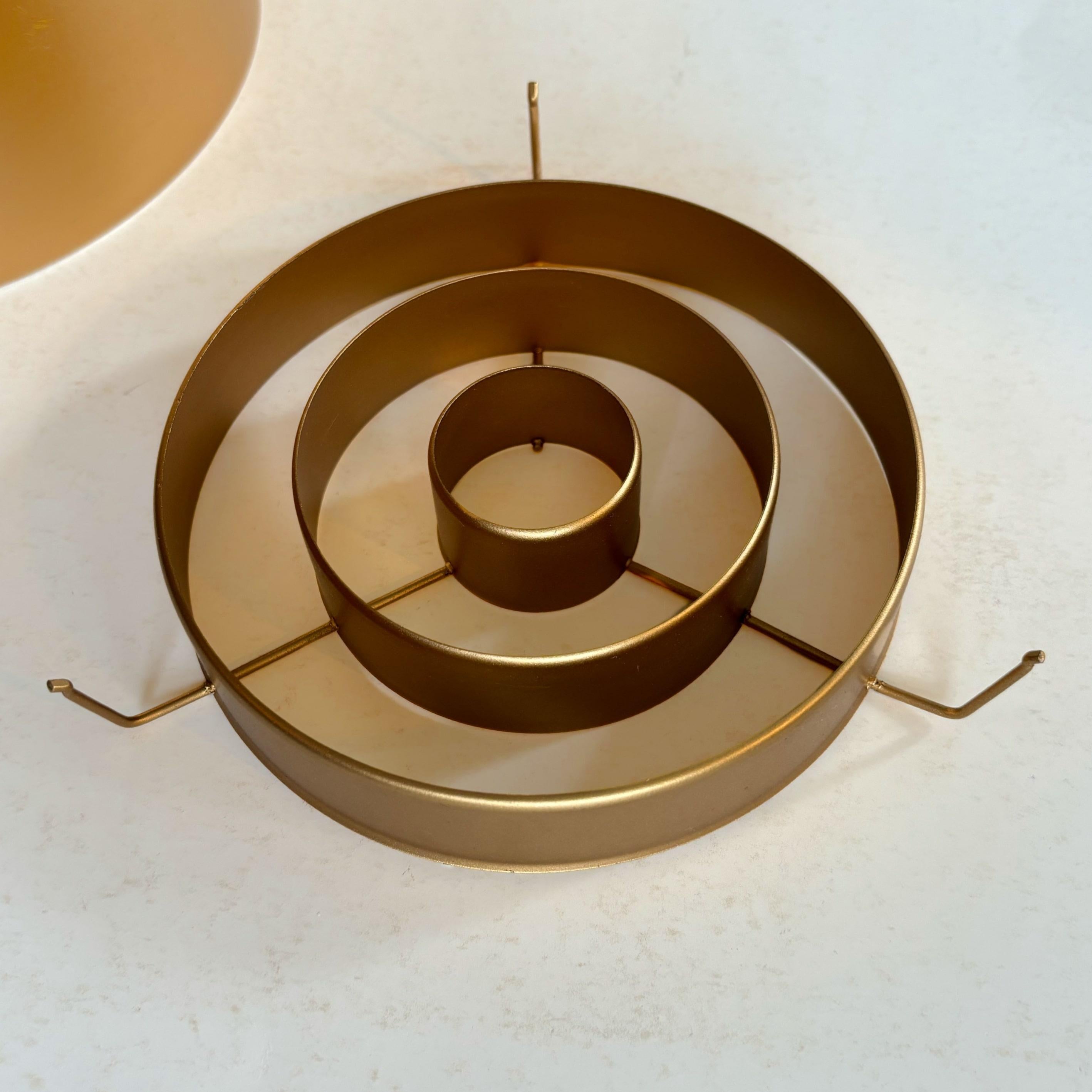 Lampada da soffitto modello 971-135/20 di Yki Nummi per Orno, Finlandia, anni '70 in vendita 1