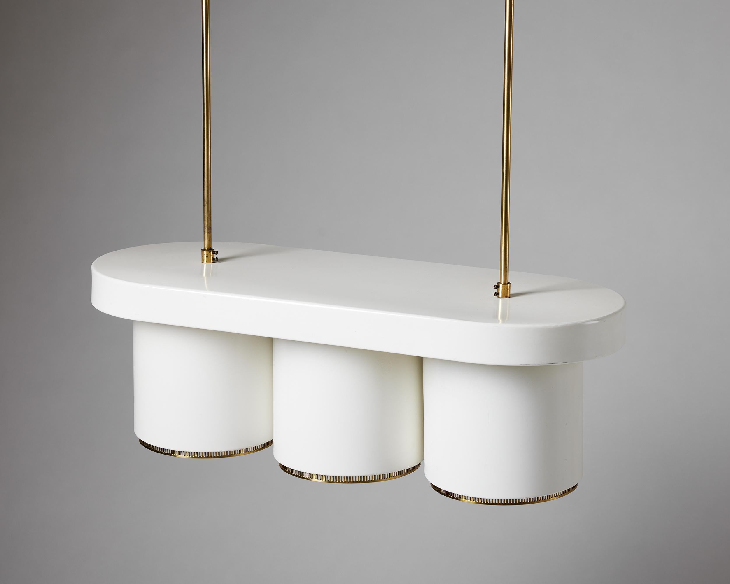 Finnish Ceiling lamp, model A203, designed by Alvar Aalto for Valaistustyö, Finland