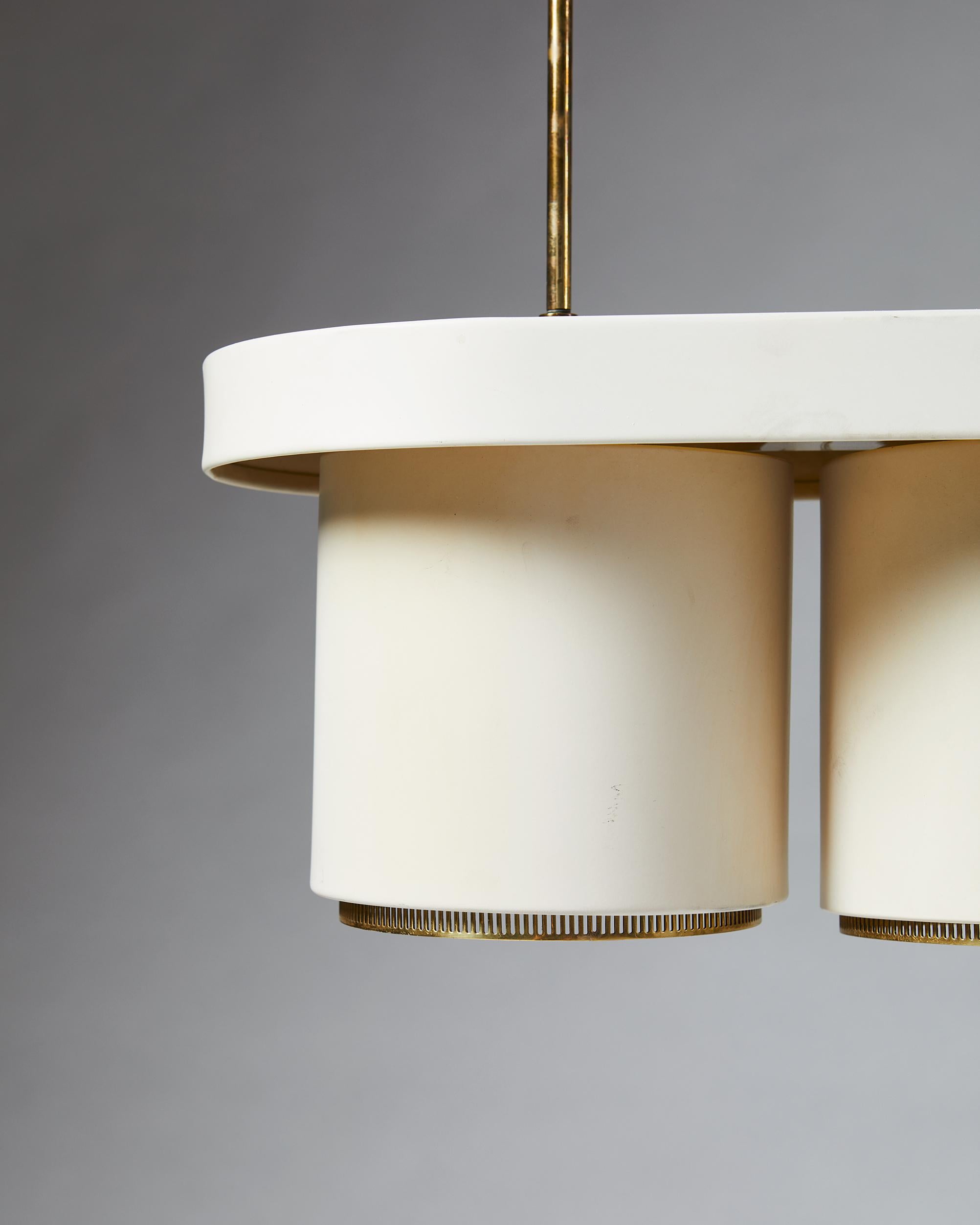 Finnish Ceiling Lamp, Model A203, Designed by Alvar Aalto for Valaistustyö