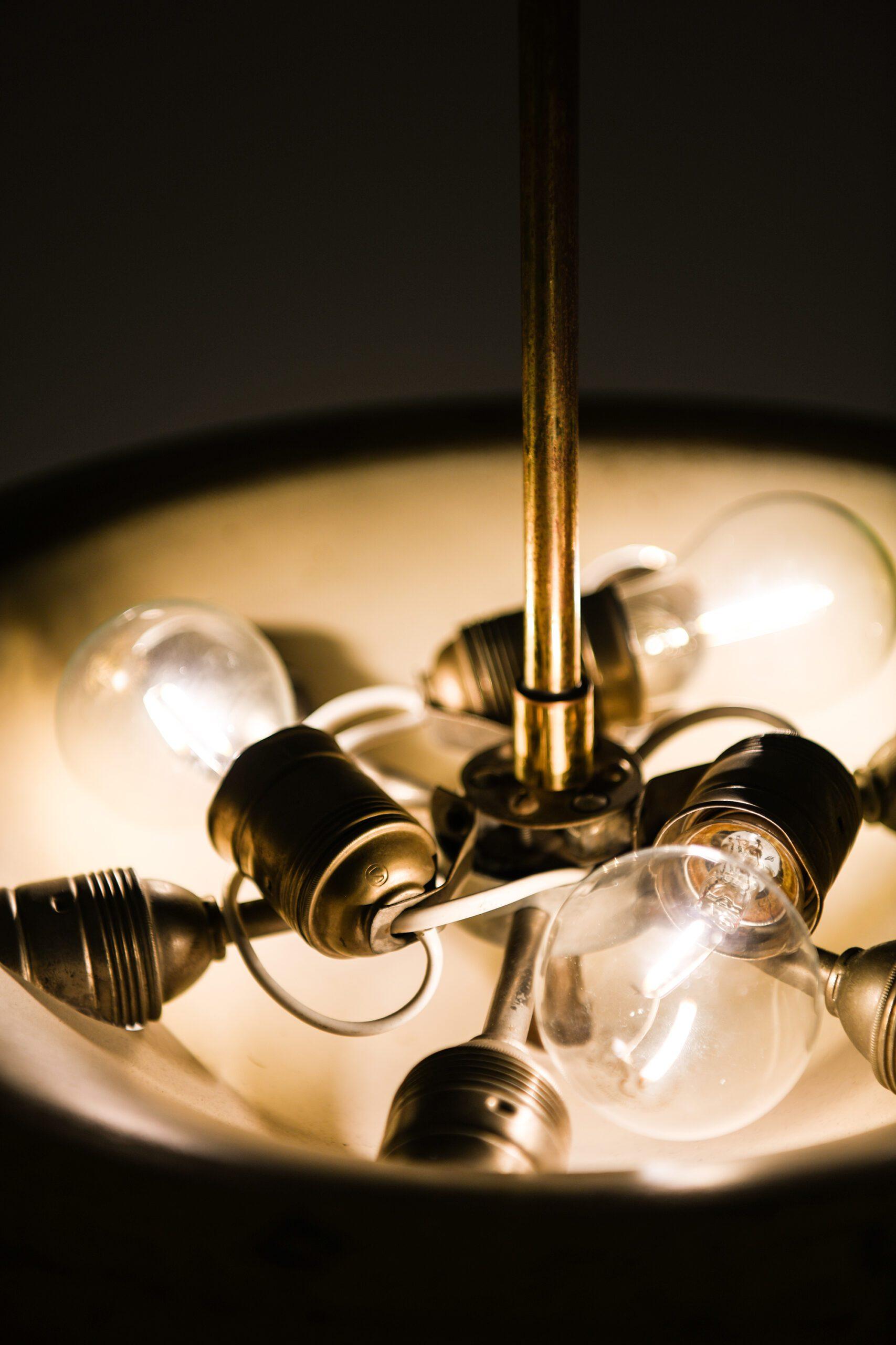 Lámpara de techo, Model No. 11326, de latón, de Harald Notini, década de 1940 Latón en venta