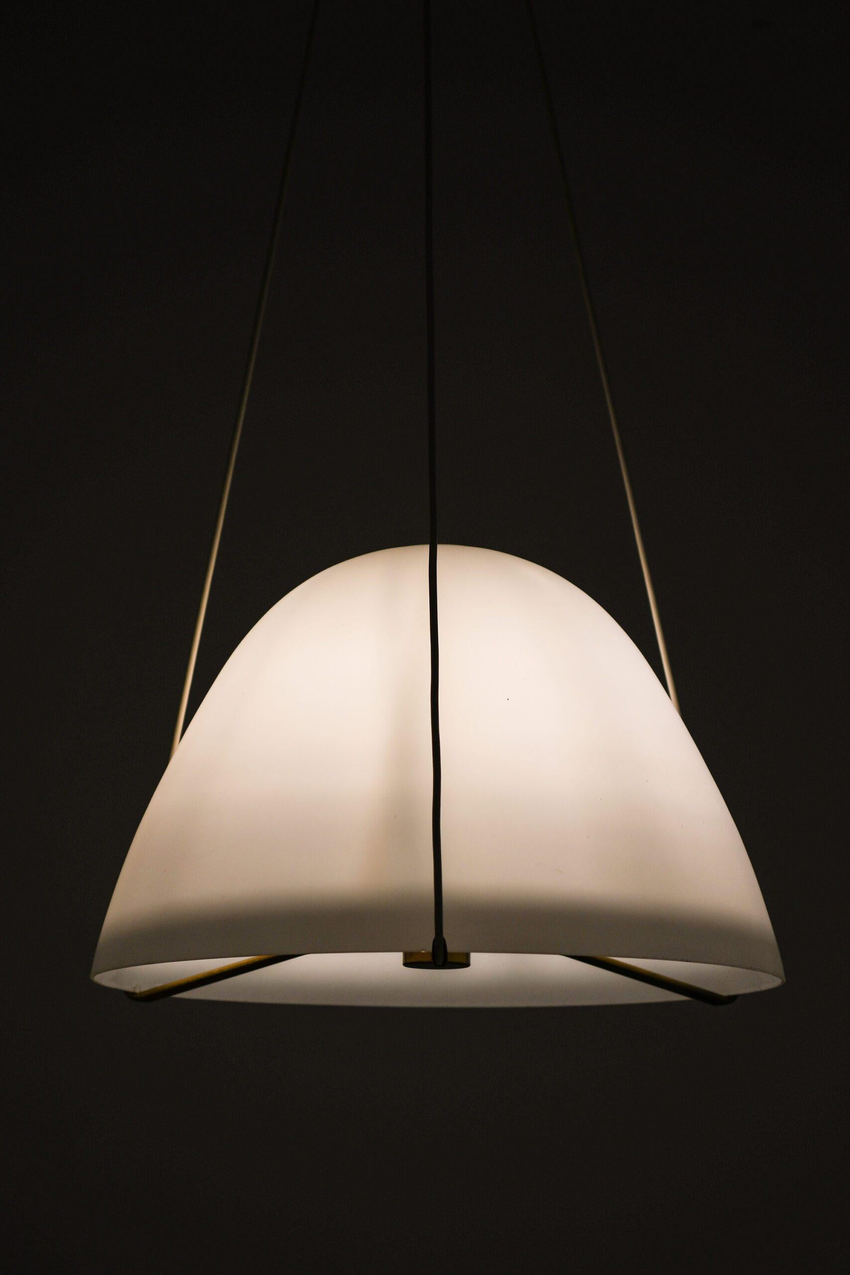Mid-20th Century Ceiling Lamp, Model Number 31234, in Opaline Glass by Bertil Brisborg, 1940s For Sale