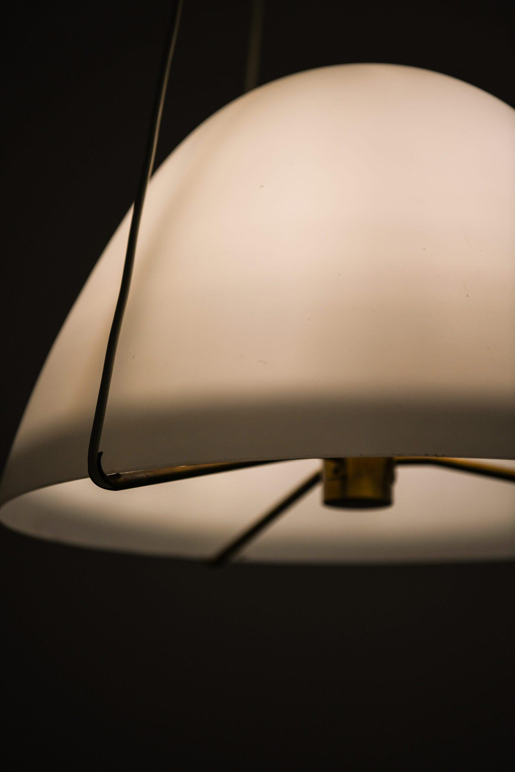 Ceiling Lamp, Model Number 31234, in Opaline Glass by Bertil Brisborg, 1940s For Sale 2