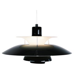 Ceiling Lamp Model PH5 Made In Black By Poul Henningsen For Louis Poulsen
