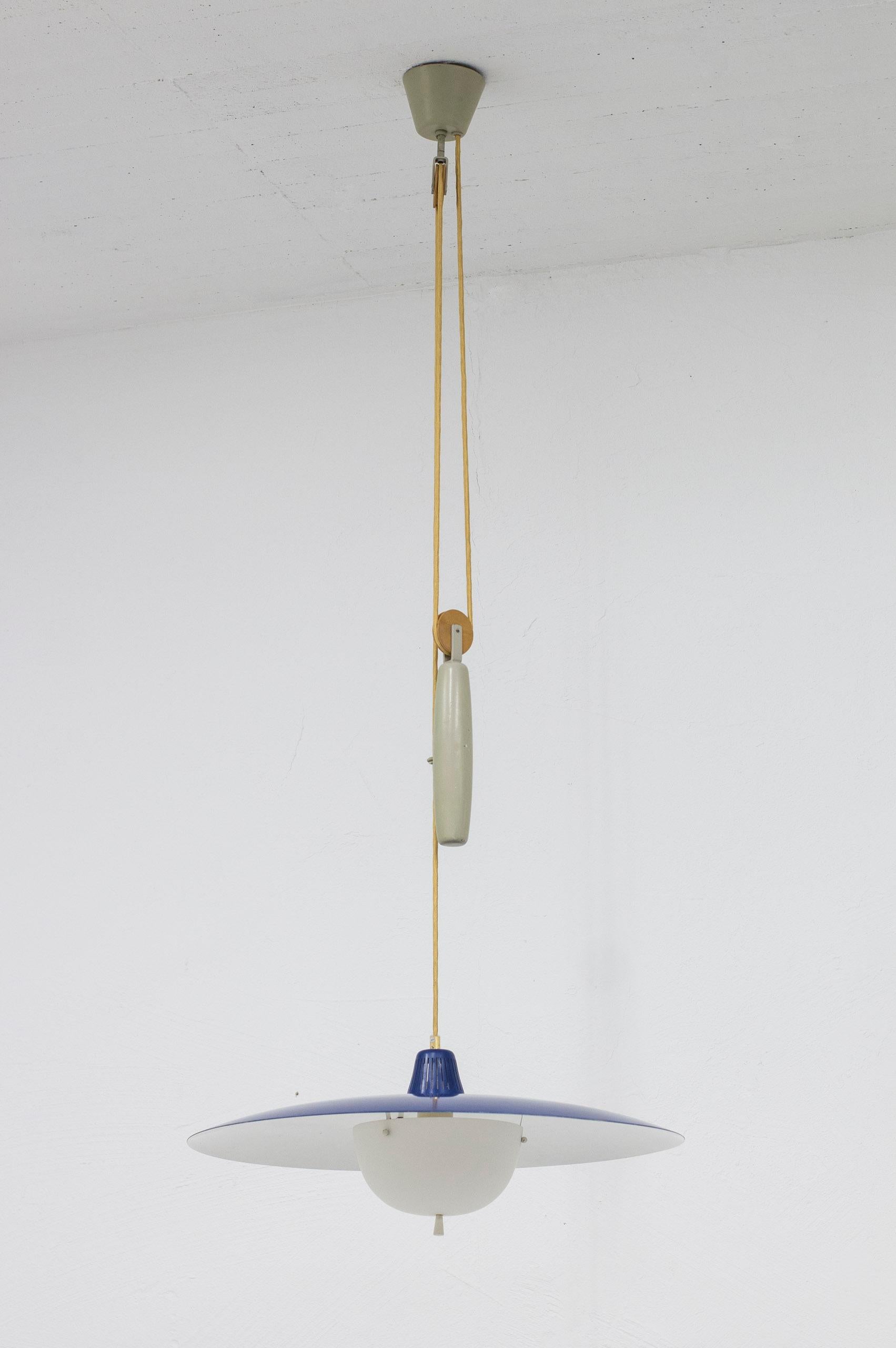  ceiling lamp model T-6H by Alf Svensson, Bergboms, Sweden, 1950s For Sale 4