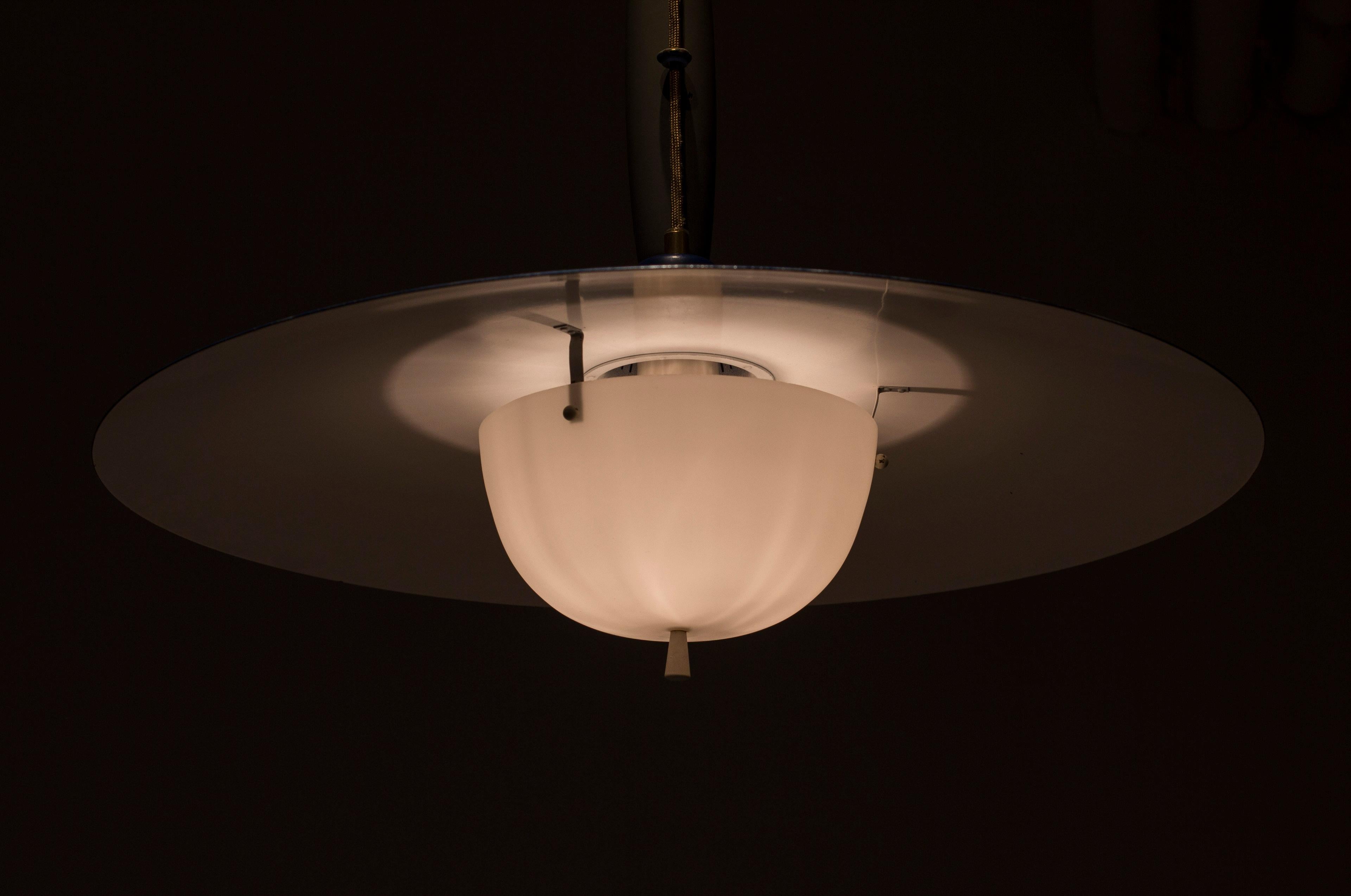  ceiling lamp model T-6H by Alf Svensson, Bergboms, Sweden, 1950s For Sale 7