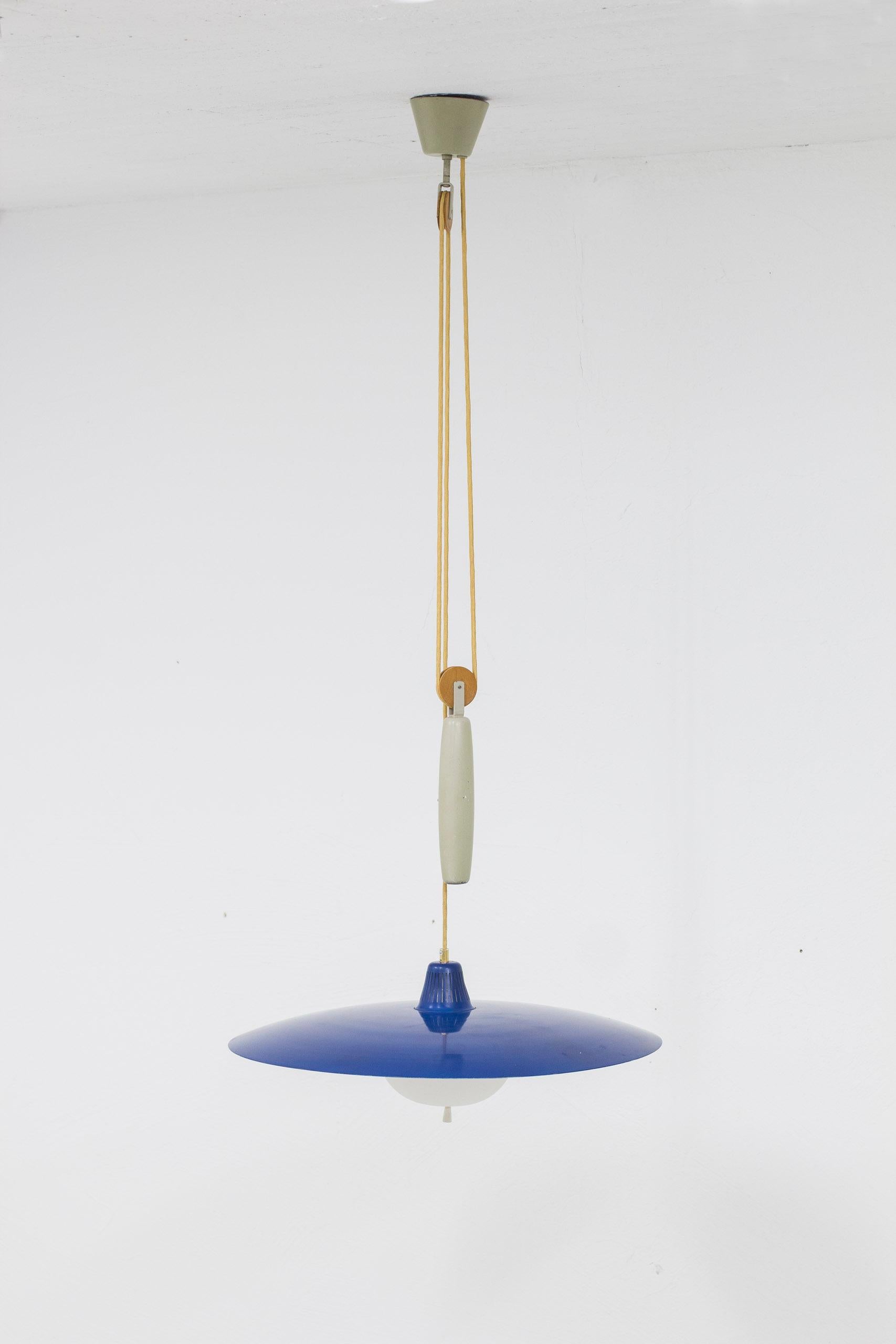 Scandinavian Modern  ceiling lamp model T-6H by Alf Svensson, Bergboms, Sweden, 1950s For Sale