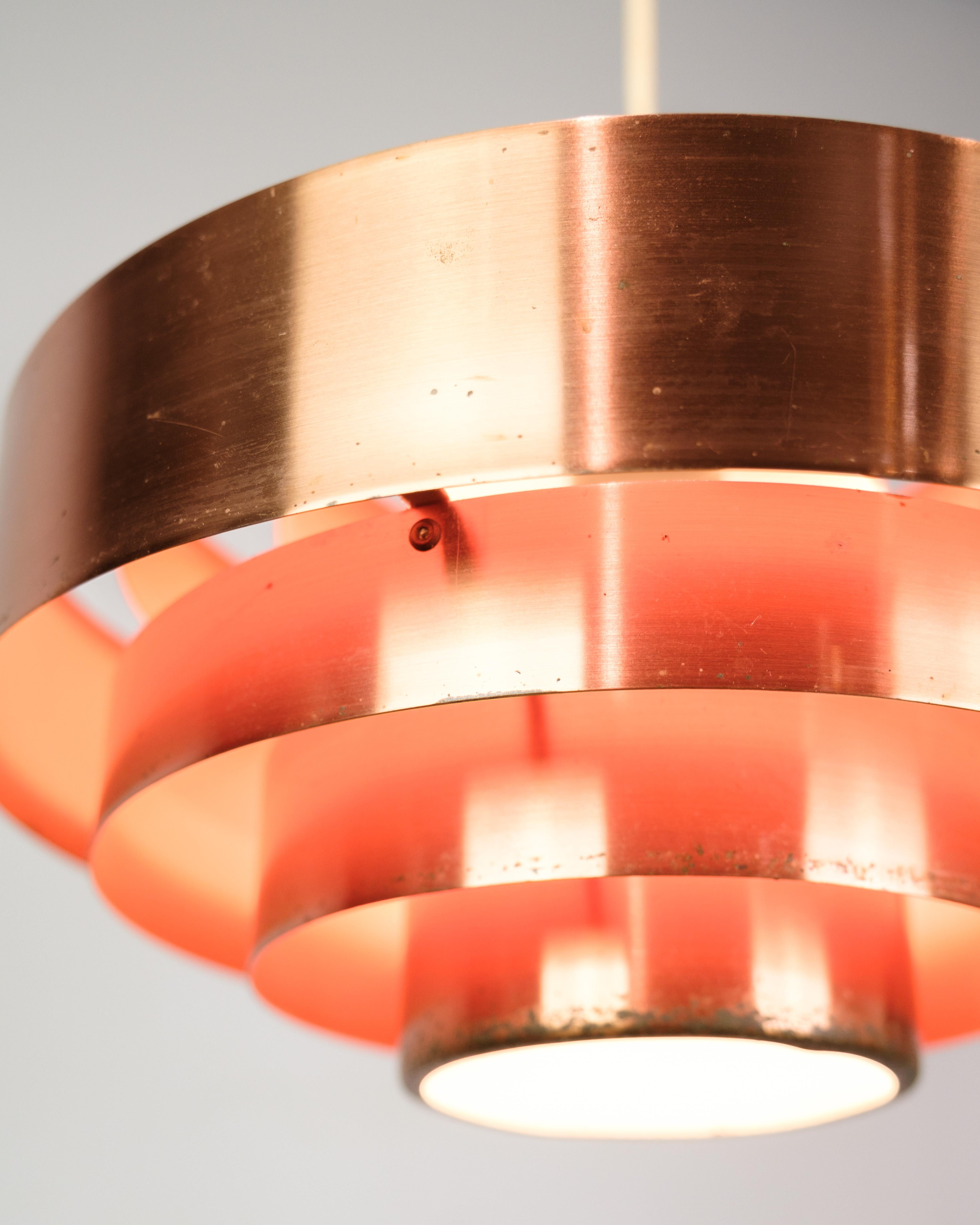 Ceiling lamp Model Ultra, Designed By Jo Hammerborg By Fog og Mørup From 1960s In Good Condition For Sale In Lejre, DK