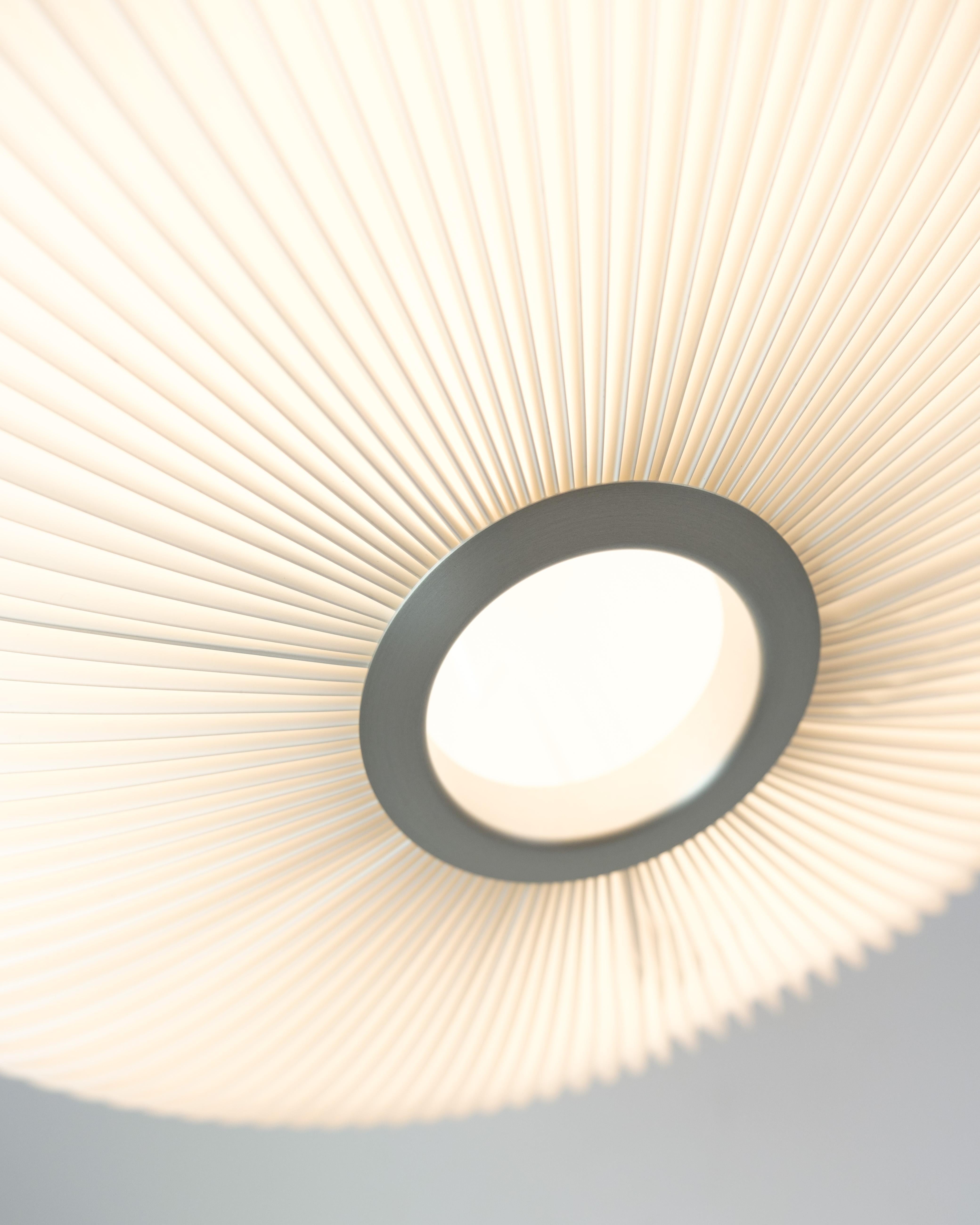 Plastic Ceiling Lamp Part Of 132 Lamella Series By Hallgeir Homstvedt & Jonah Takagi For Sale
