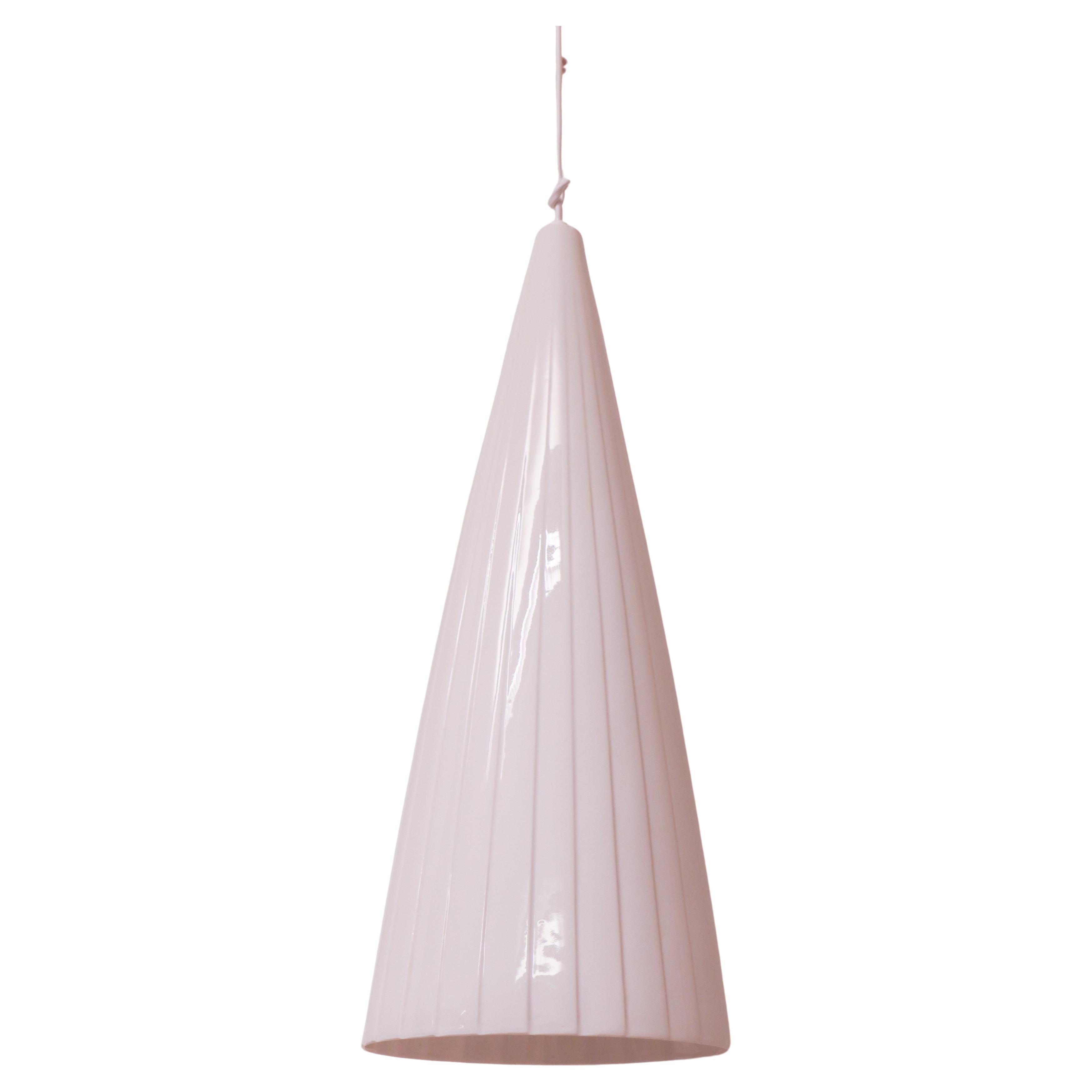 Ceiling Lamp / Pendant - Porcelain Cone - Carl-Harry Stålhane Rörstrand 1950s