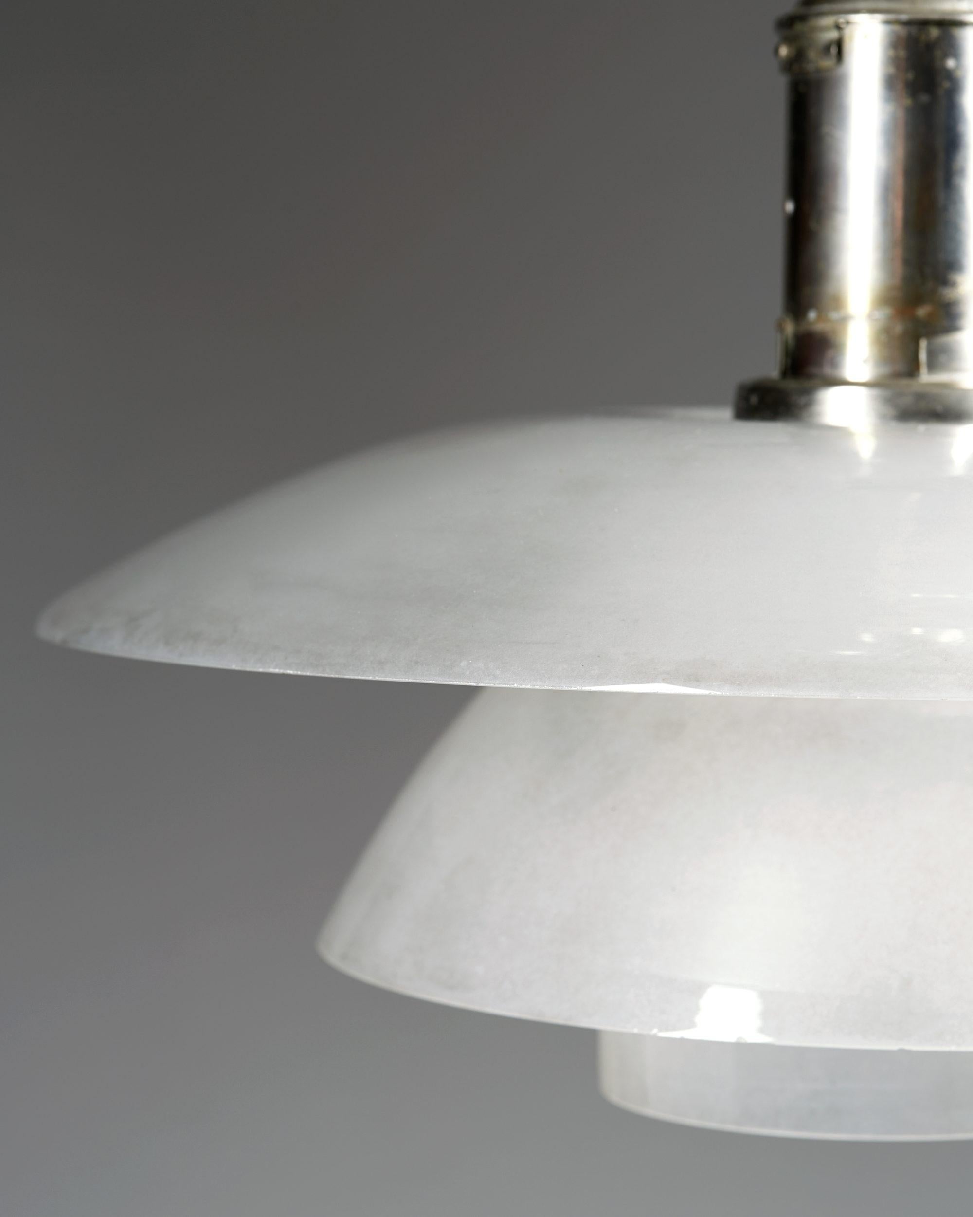 Scandinavian Modern Ceiling Lamp PH 4/4 Designed by Poul Henningsen for Louis Poulsen, Denmark, 1930 For Sale