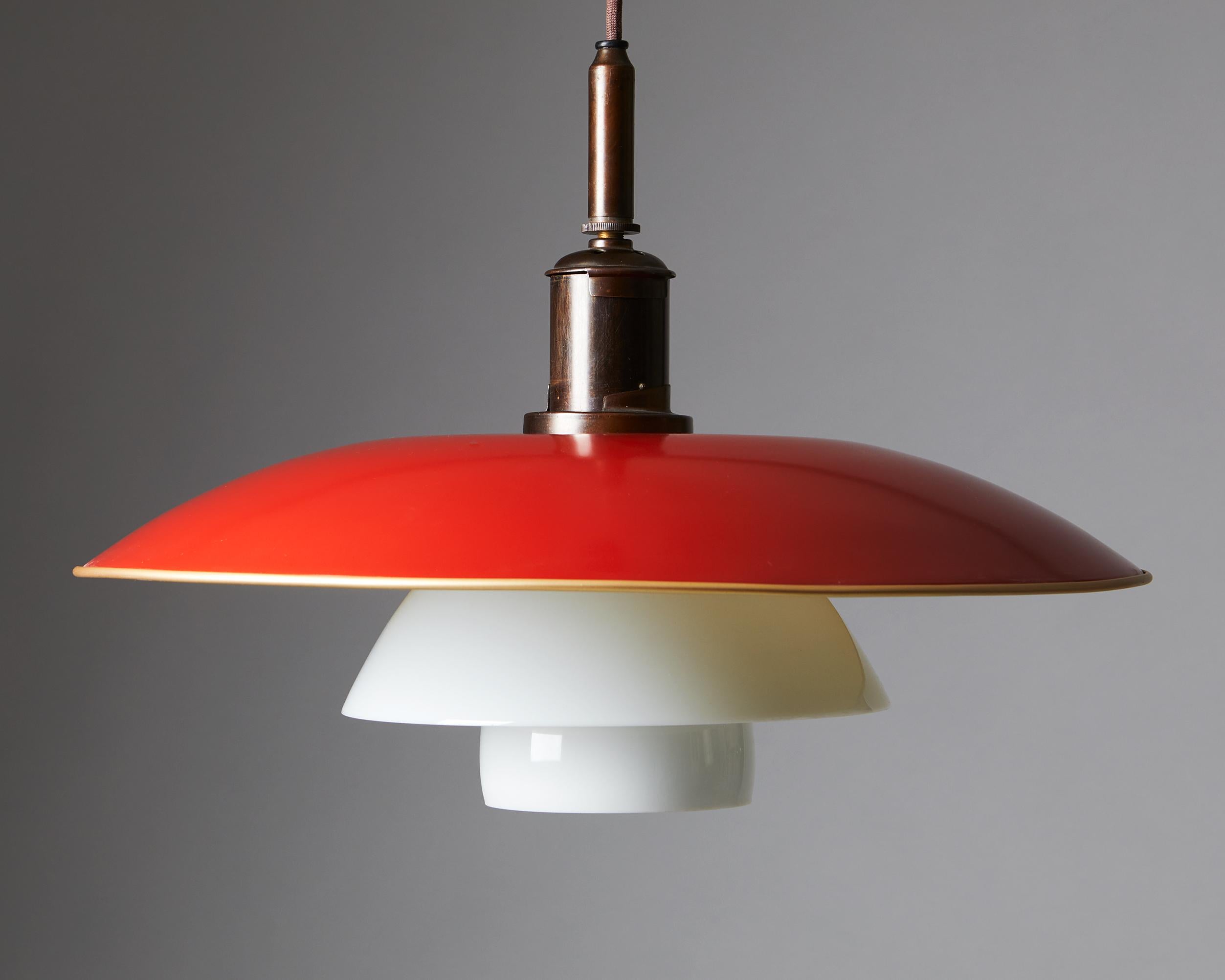 Mid-Century Modern Ceiling Lamp PH 5/4 Designed by Poul Henningsen for Louis Poulsen, Denmark